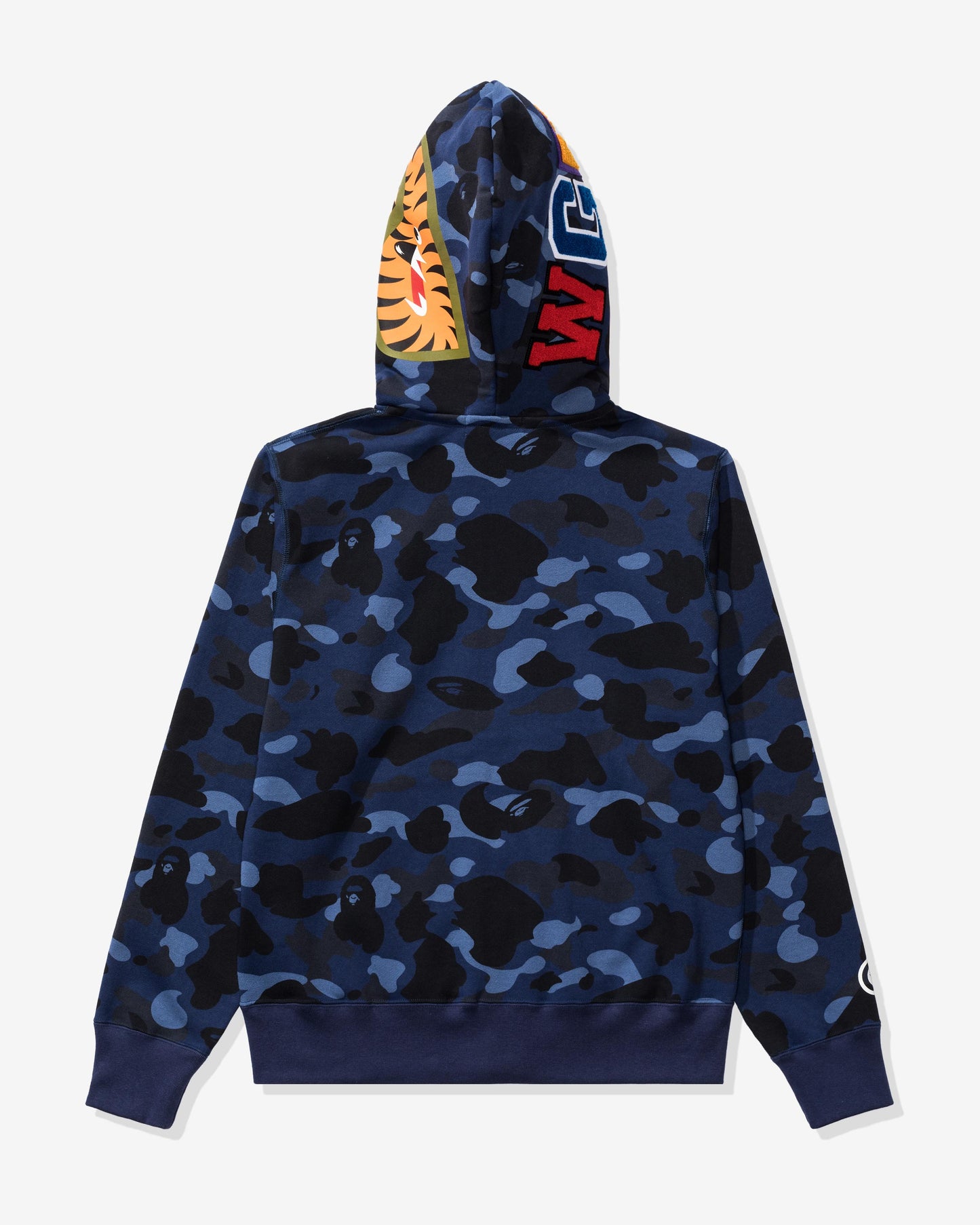 Undefeated Clothing - BAPE COLOR CAMO TIGER SHARK WIDE FULL ZIP DOUBLE - NAVY