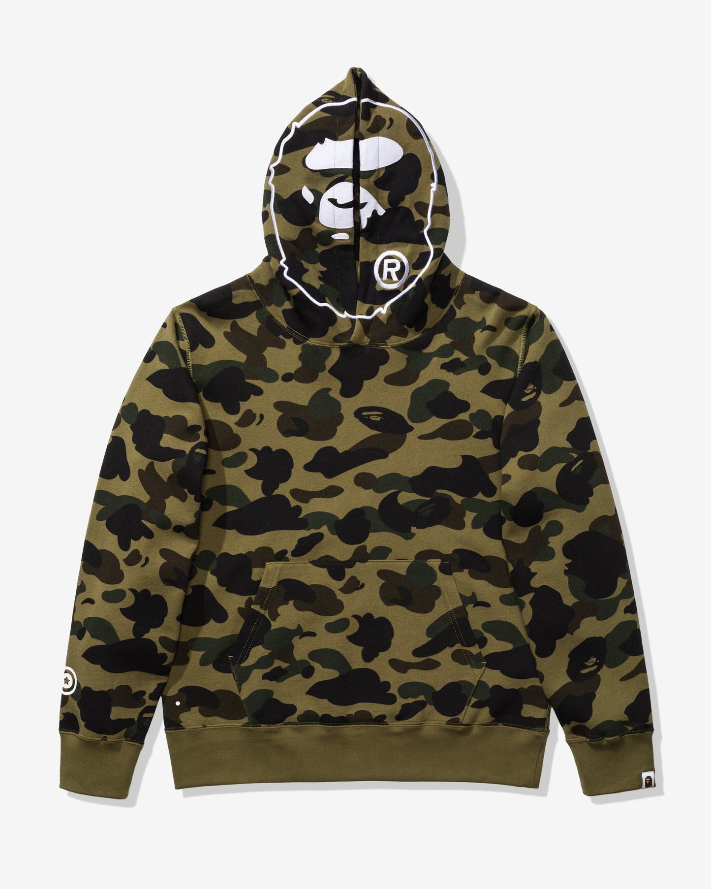 Undefeated Clothing - BAPE 1ST CAMO 2ND APE PULLOVER HOODIE - GREEN