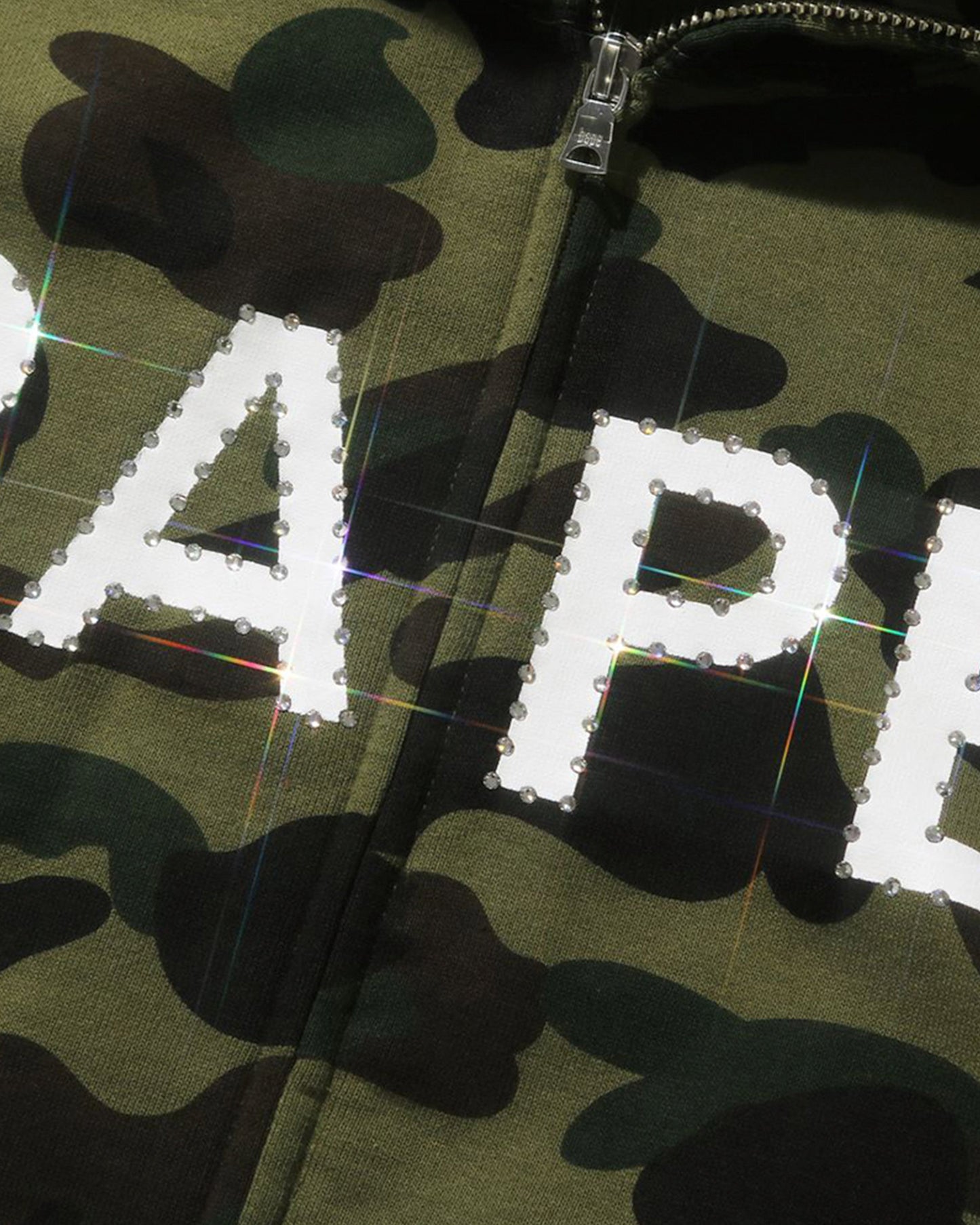 Undefeated Clothing - BAPE 1ST CAMO CRYSTAL STONE FULL ZIP HOODIE