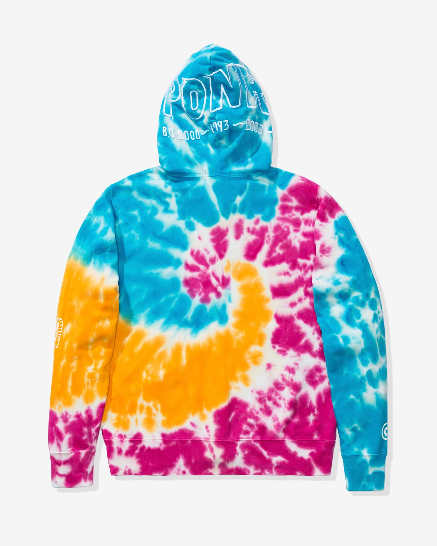 Undefeated Clothing - BAPE TIE DYE SHARK WIDE FULL ZIP HOODIE - MULTI