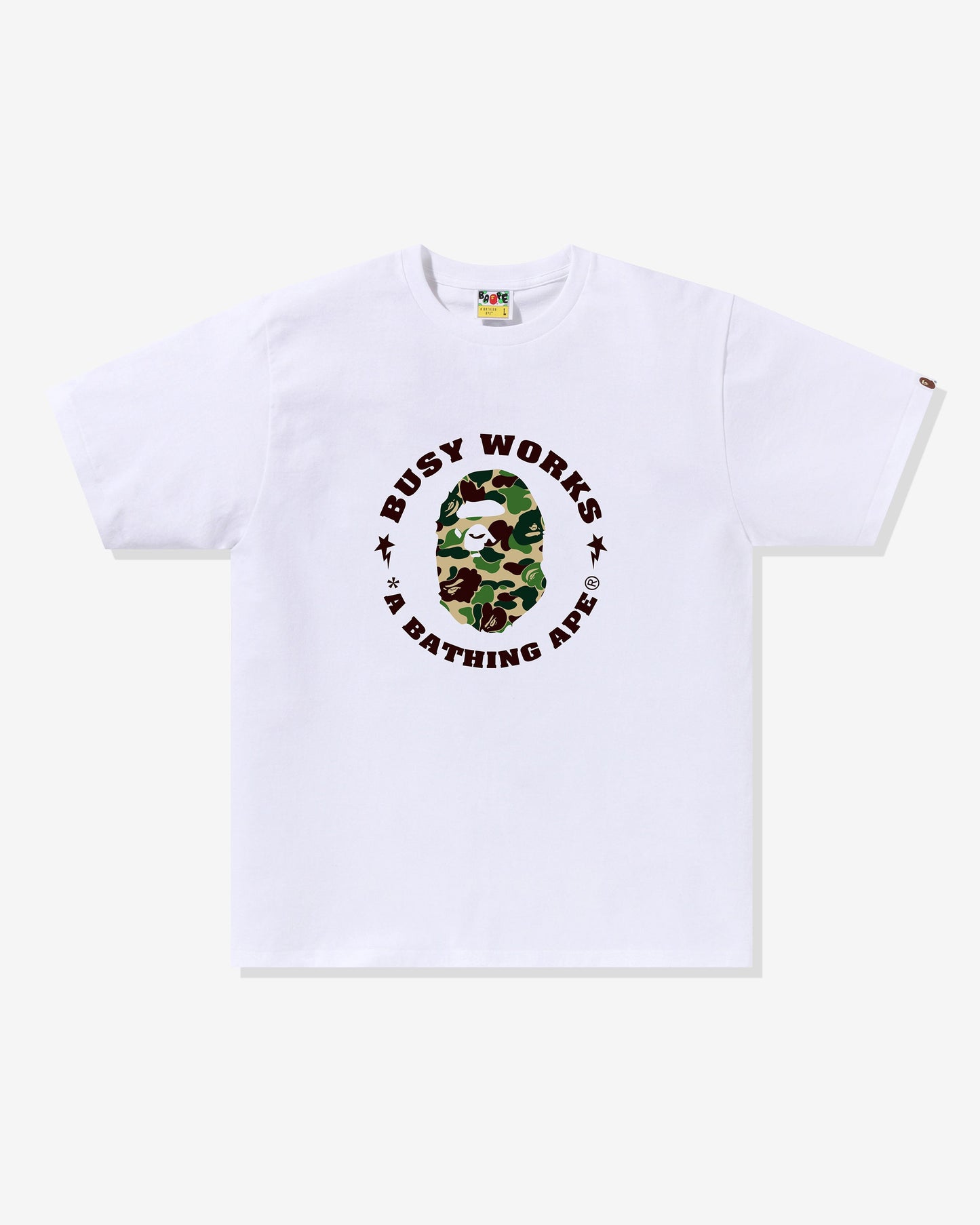 Undefeated Clothing - BAPE ABC CAMO BUSY WORKS STA TEE - WHITE