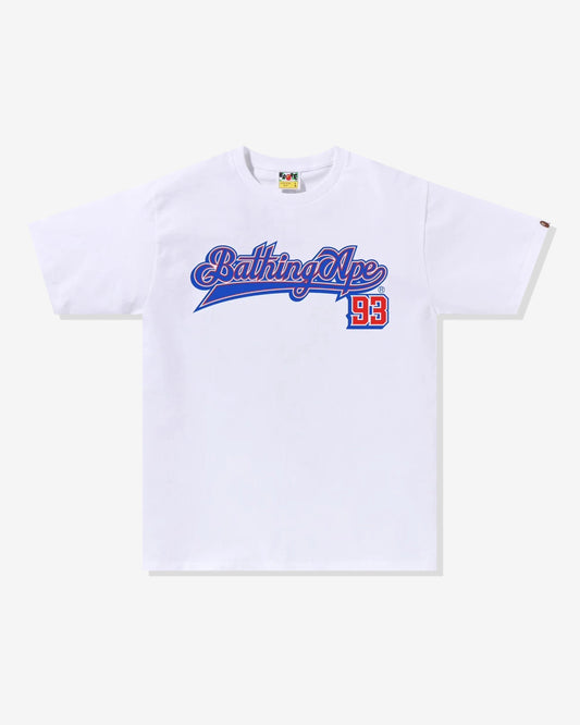Undefeated Clothing - BAPE BASEBALL LOGO TEE - WHITE