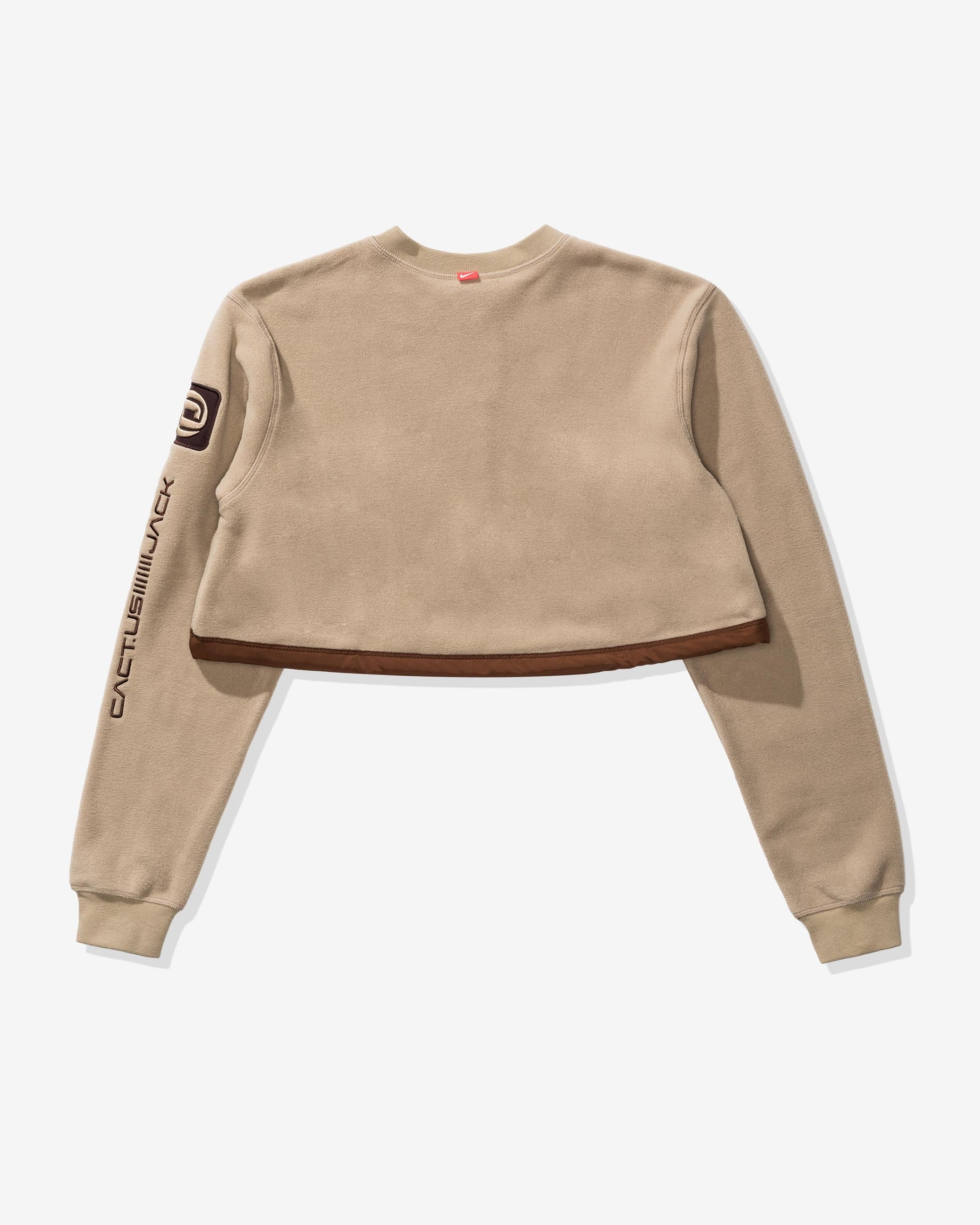 Undefeated Clothing - NIKE X TRAVIS SCOTT WOMEN'S NRG BH PO CREW - KHAKI
