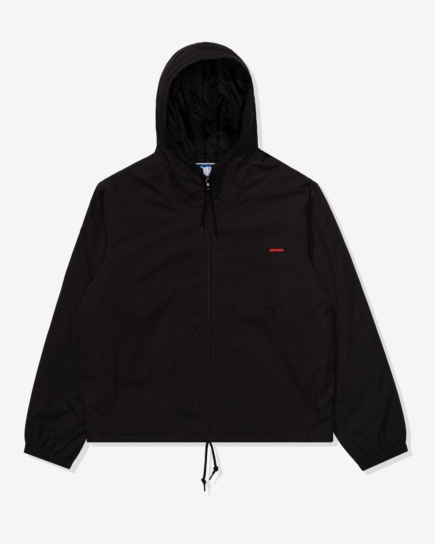 Undefeated Clothing - UNDEFEATED HOODED LIGHTWEIGHT WOVEN JACKET - BLACK