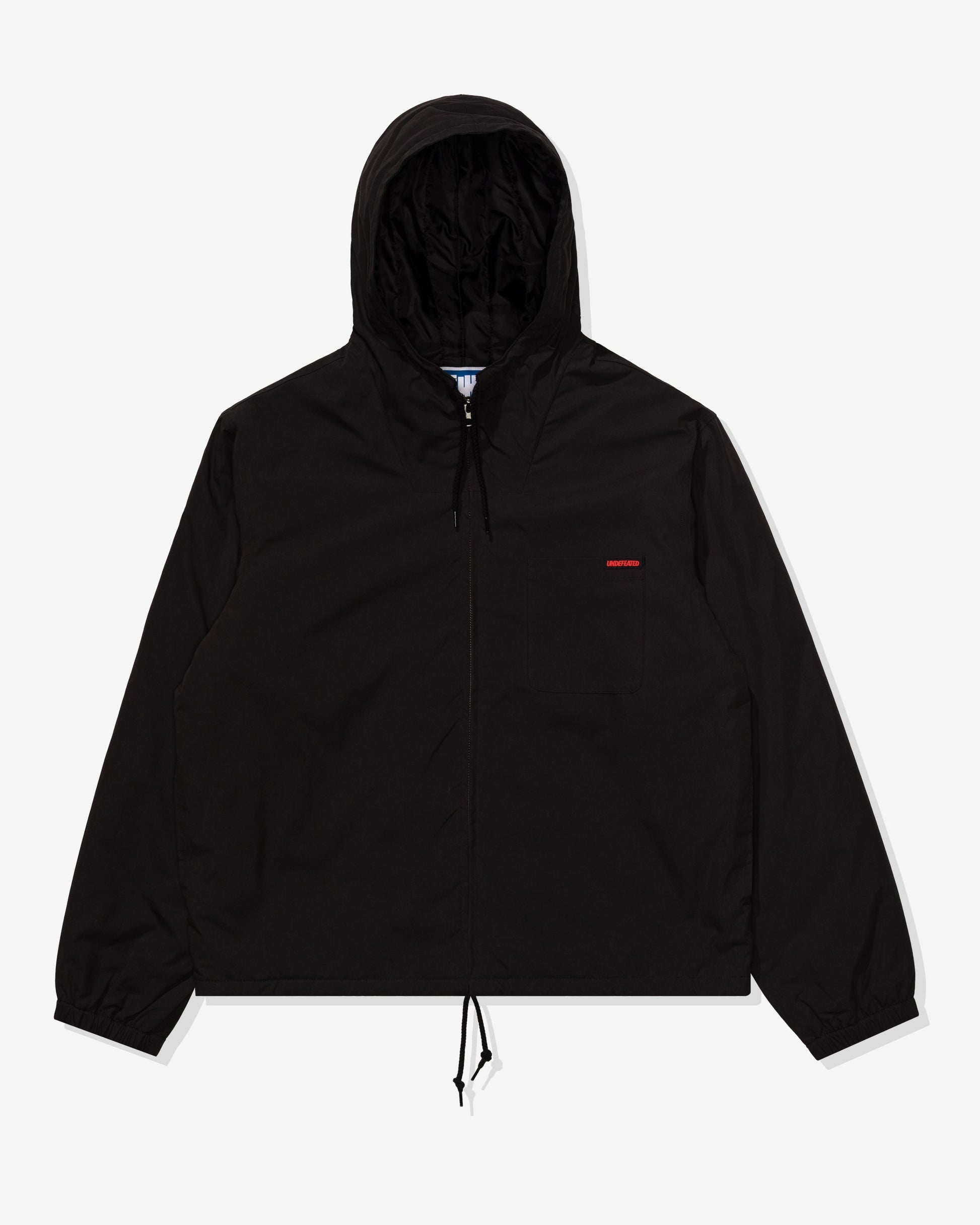 Undefeated Clothing - UNDEFEATED HOODED LIGHTWEIGHT WOVEN JACKET - BLACK