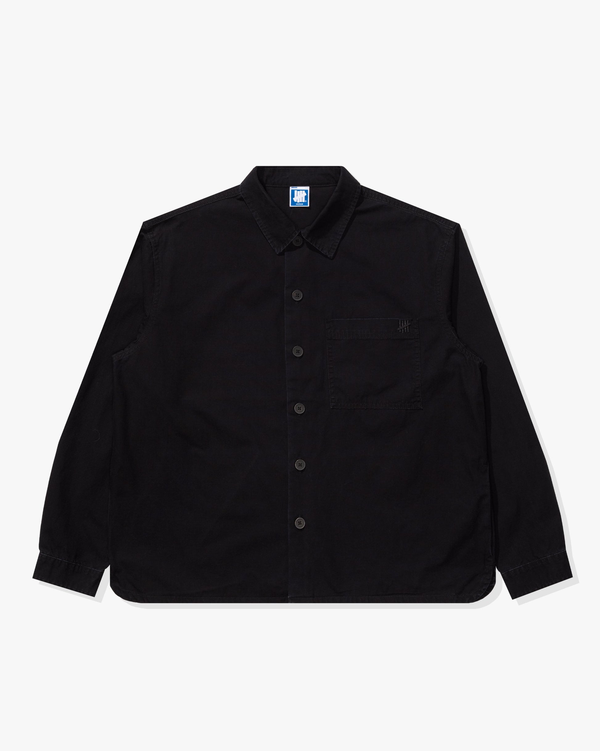Undefeated Clothing - UNDEFEATED RIPSTOP L/S WORKSHIRT - BLACK