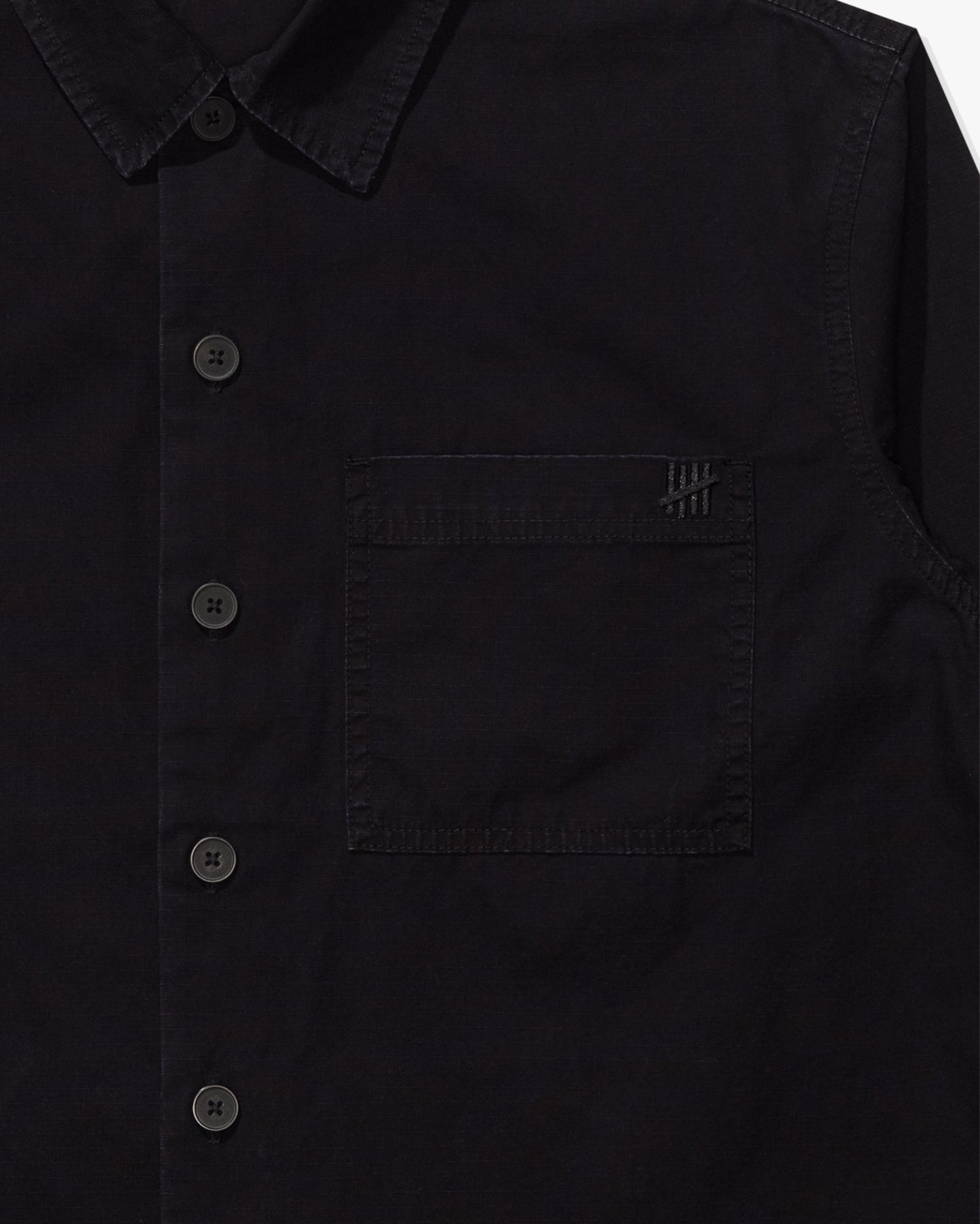 Undefeated Clothing - UNDEFEATED RIPSTOP L/S WORKSHIRT - BLACK