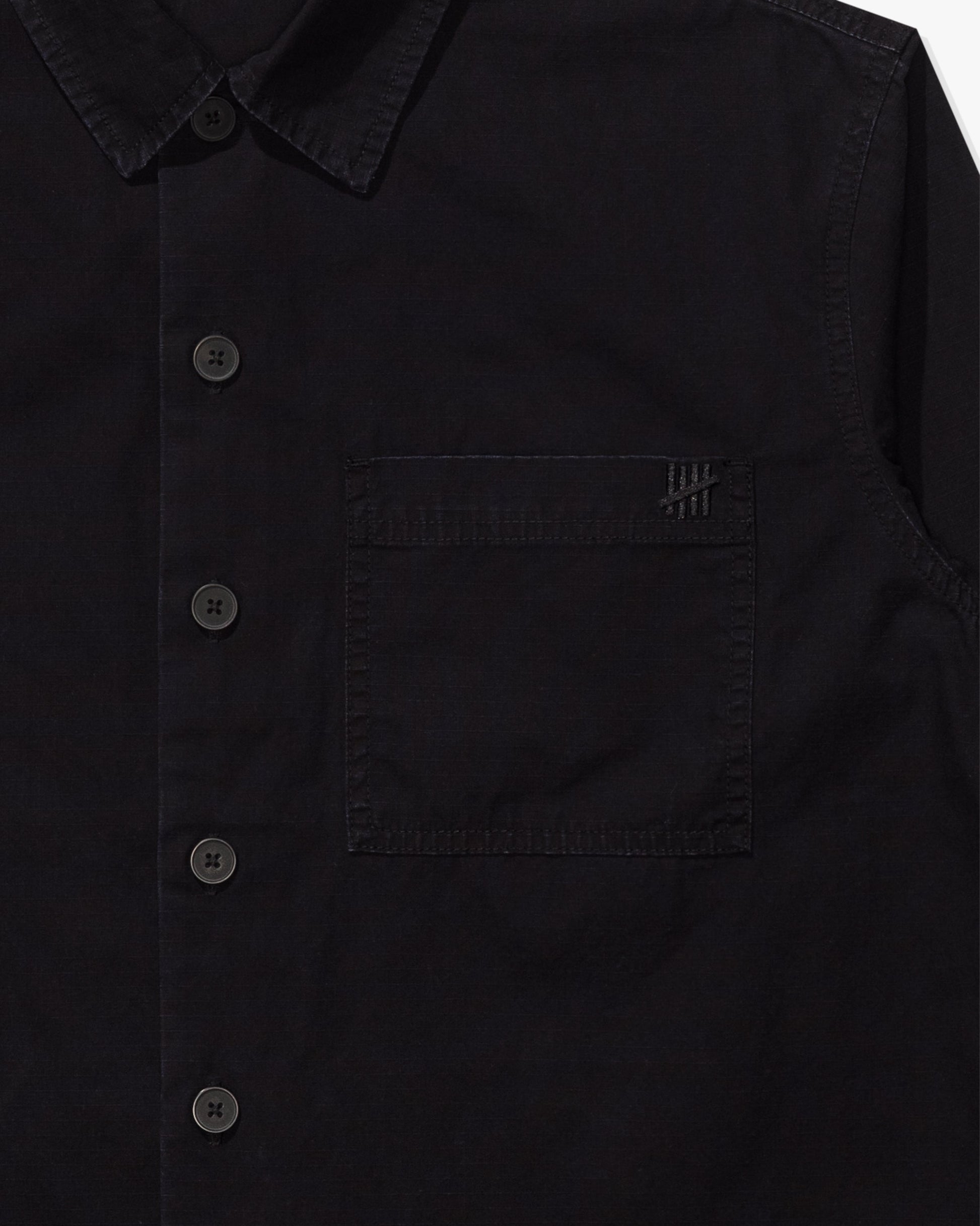 Undefeated Clothing - UNDEFEATED RIPSTOP L/S WORKSHIRT - BLACK