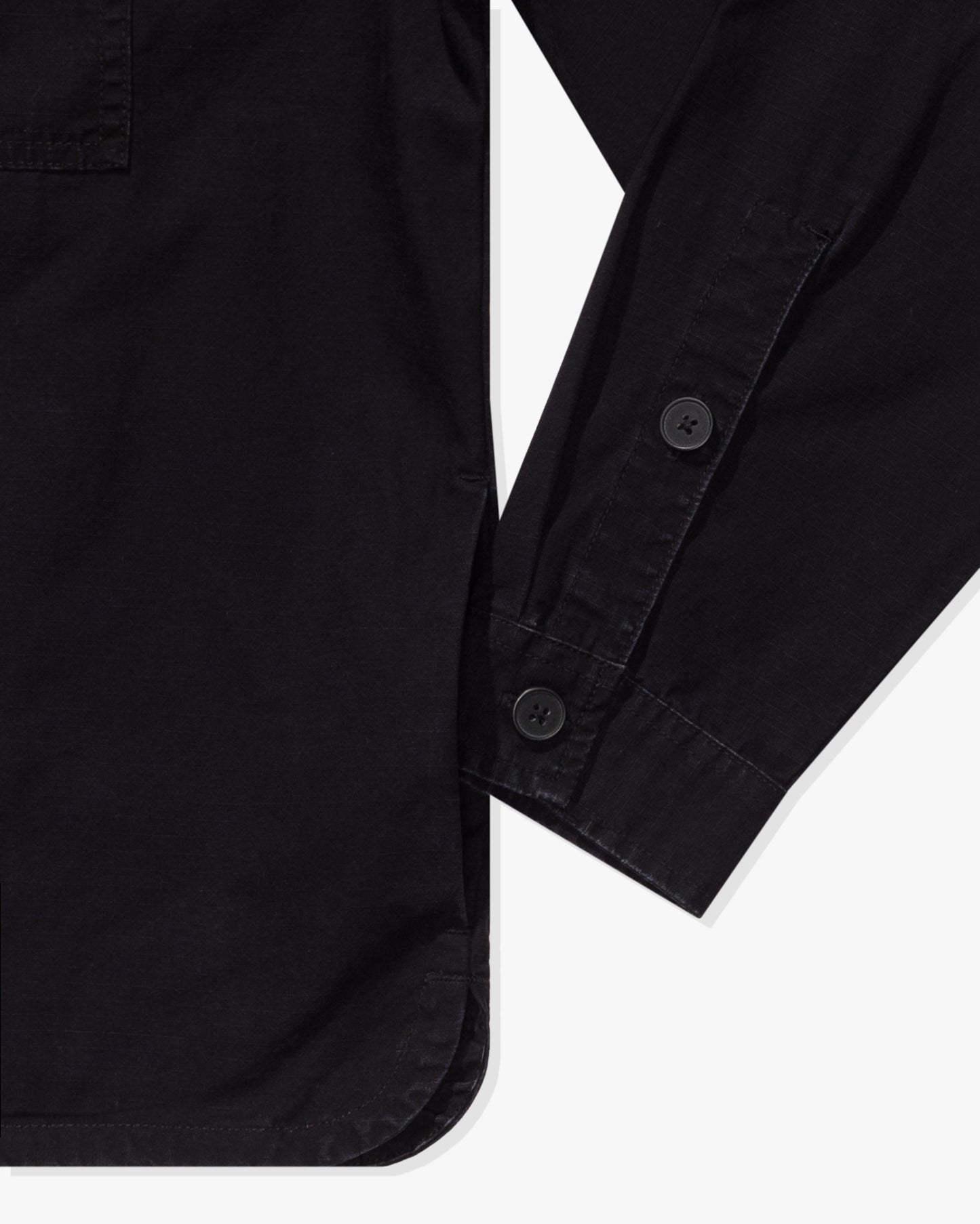 Undefeated Clothing - UNDEFEATED RIPSTOP L/S WORKSHIRT - BLACK