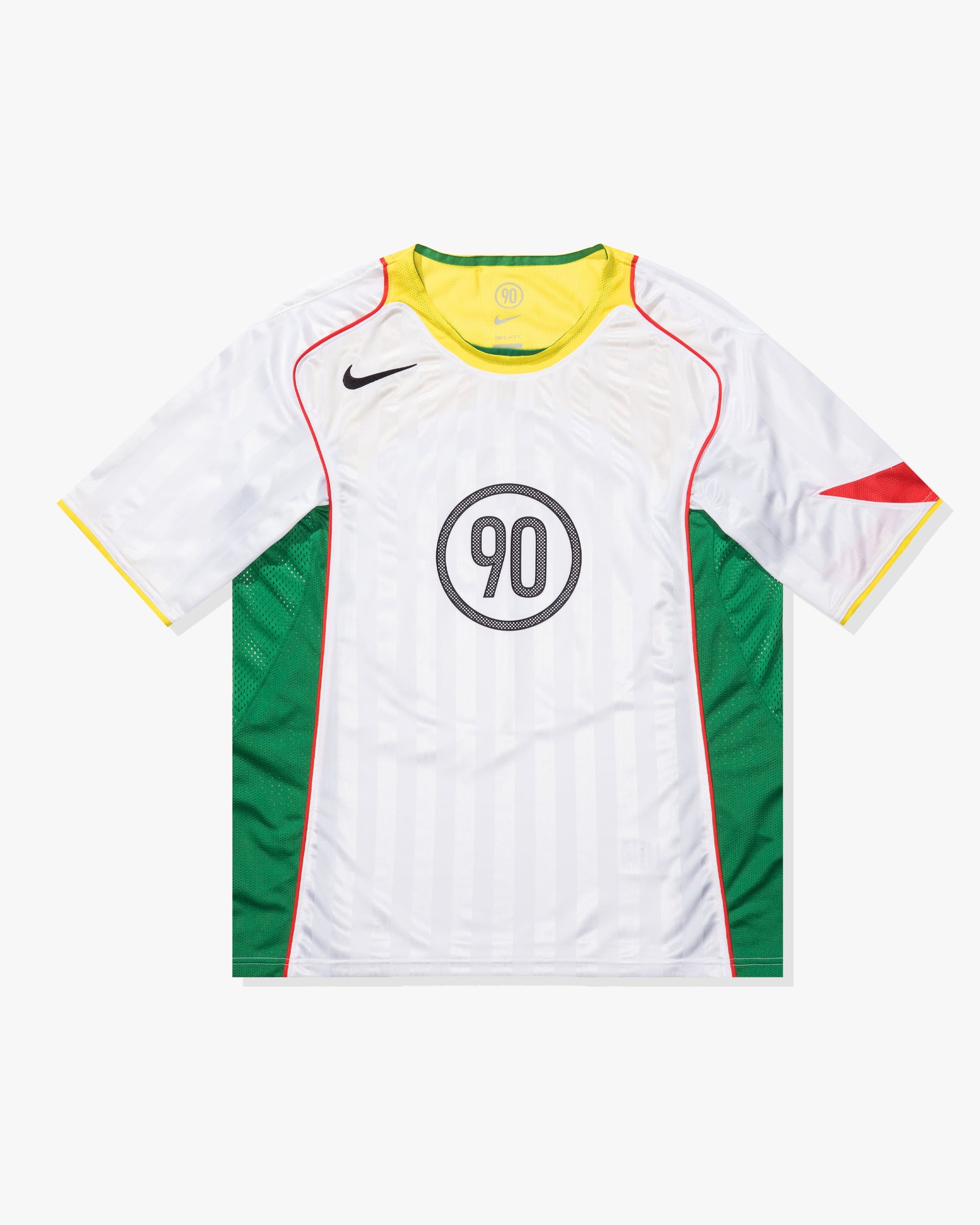 Undefeated Clothing - NIKE TOTAL 90 MEN'S DRI-FIT SOCCER JERSEY - WHITE/ OPTICYELLOW