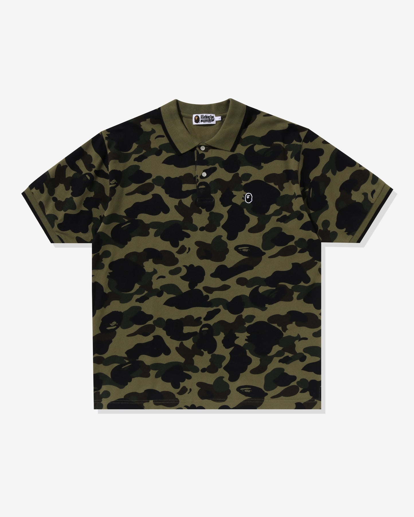 Undefeated Clothing - BAPE 1ST CAMO ONE POINT POLO M リラックス - GREEN