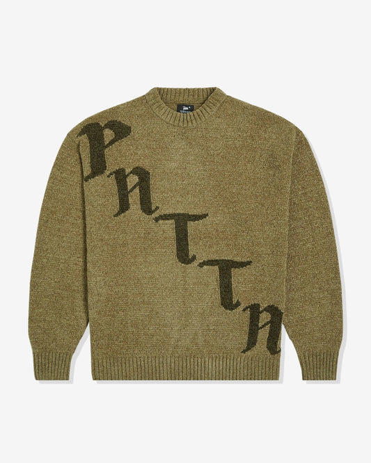 Undefeated Clothing - PATTA CHENILLE KNITTED SWEATER - SAGE