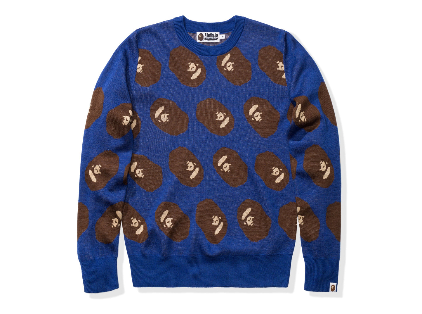 Undefeated Clothing - BAPE APE HEAD KNIT - BLUE