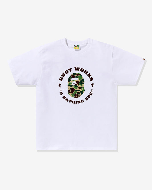 Undefeated Clothing - BAPE ABC CAMO BUSY WORKS STA TEE - WHITE