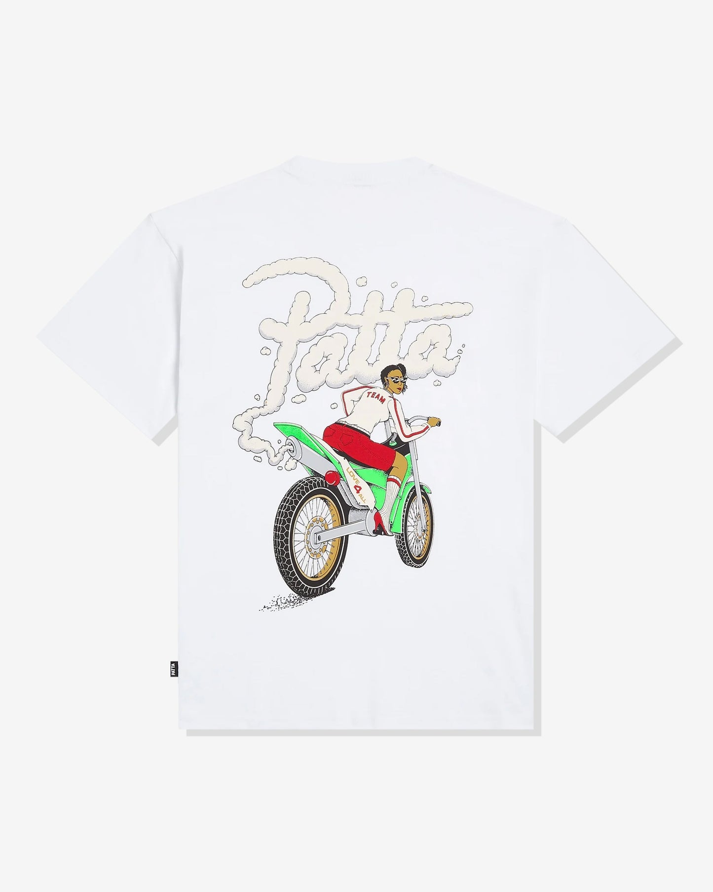 Undefeated Clothing - PATTA BIKER TEE - WHITE