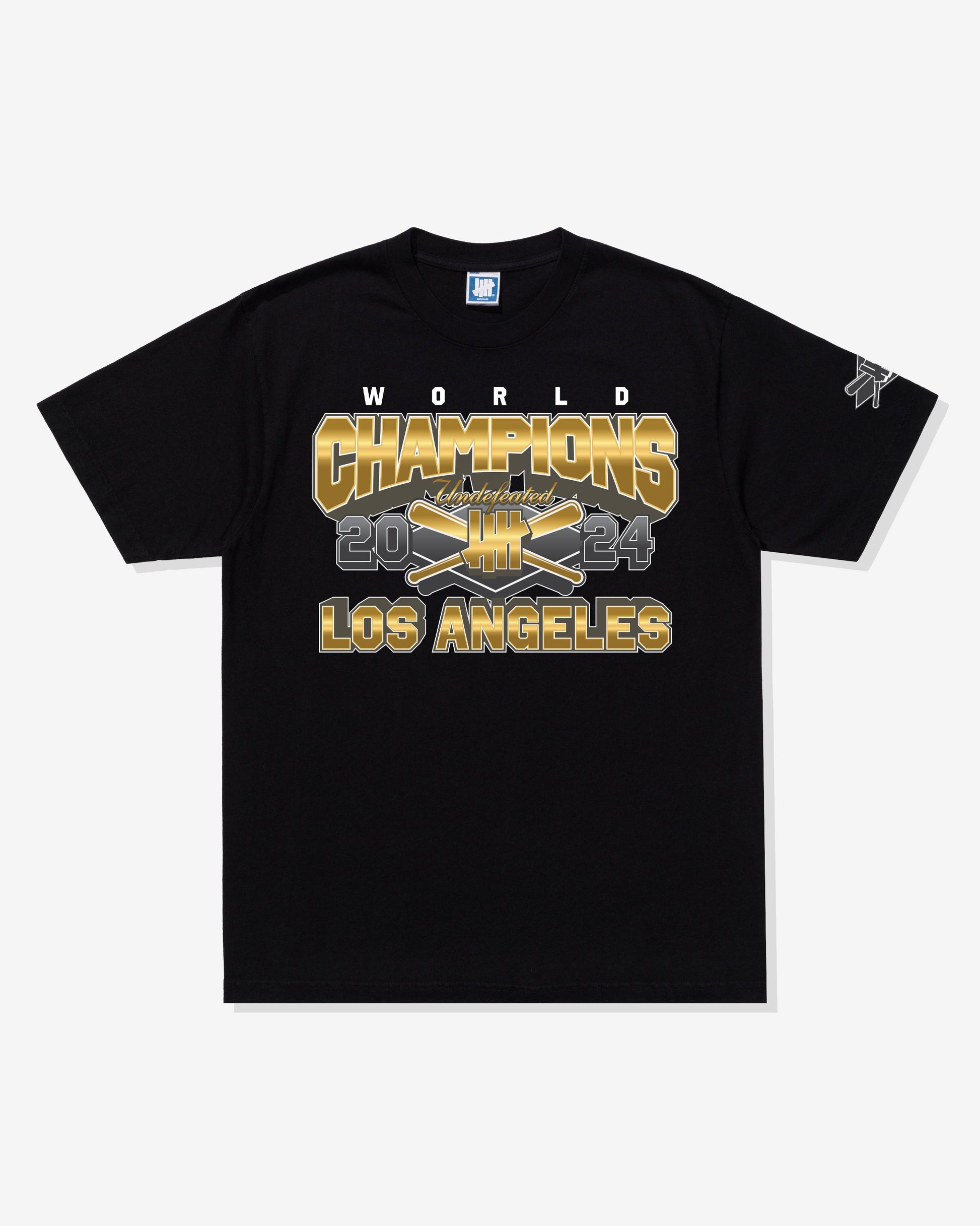 Undefeated Clothing - UNDEFEATED WORLD CHAMPIONS S/S TEE - BLACK