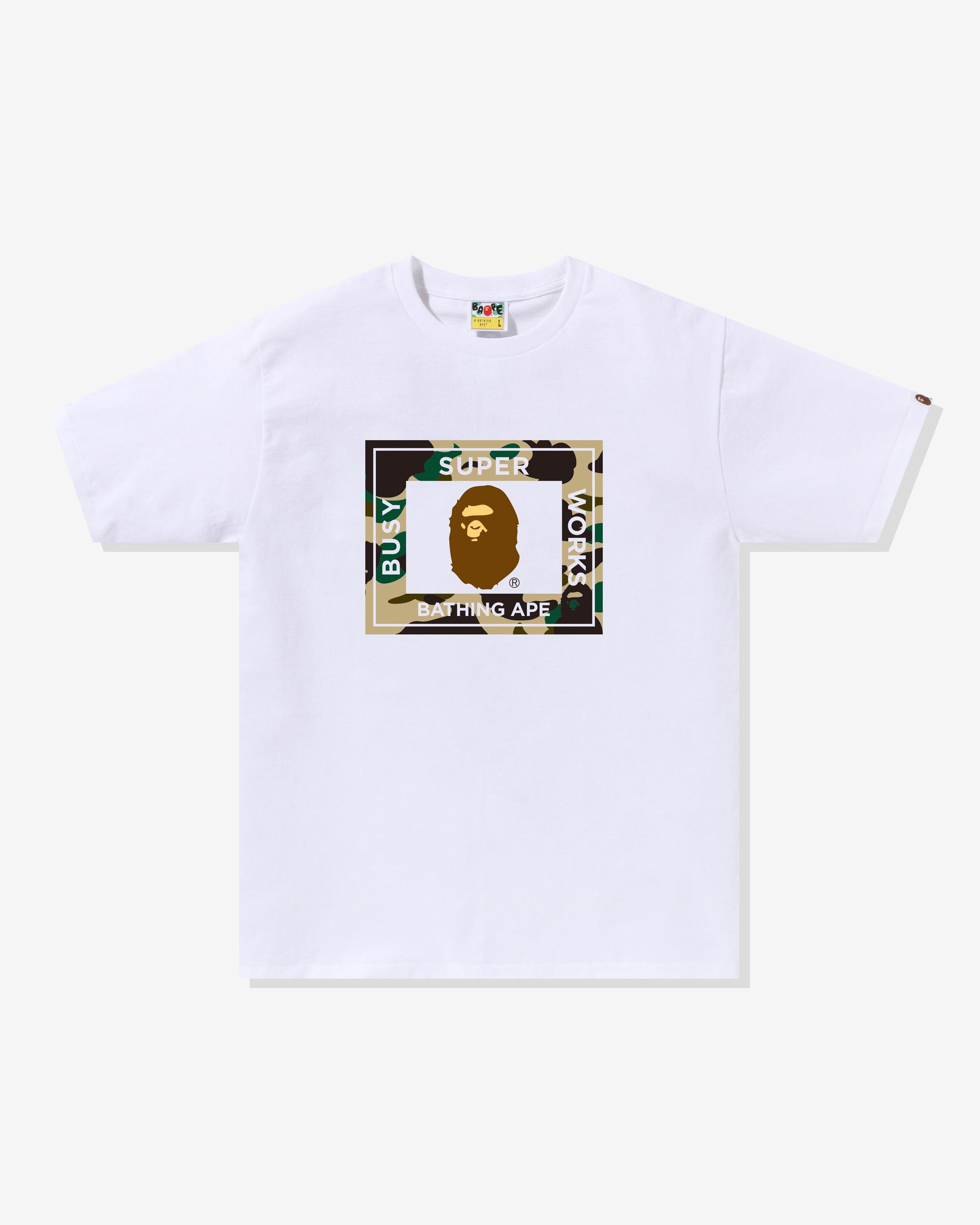 Undefeated Clothing - BAPE 1ST CAMO SUPER BUSY WORKS TEE - WHITE