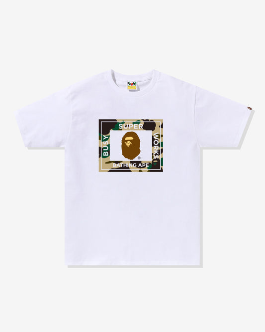 Undefeated Clothing - BAPE 1ST CAMO SUPER BUSY WORKS TEE - WHITE