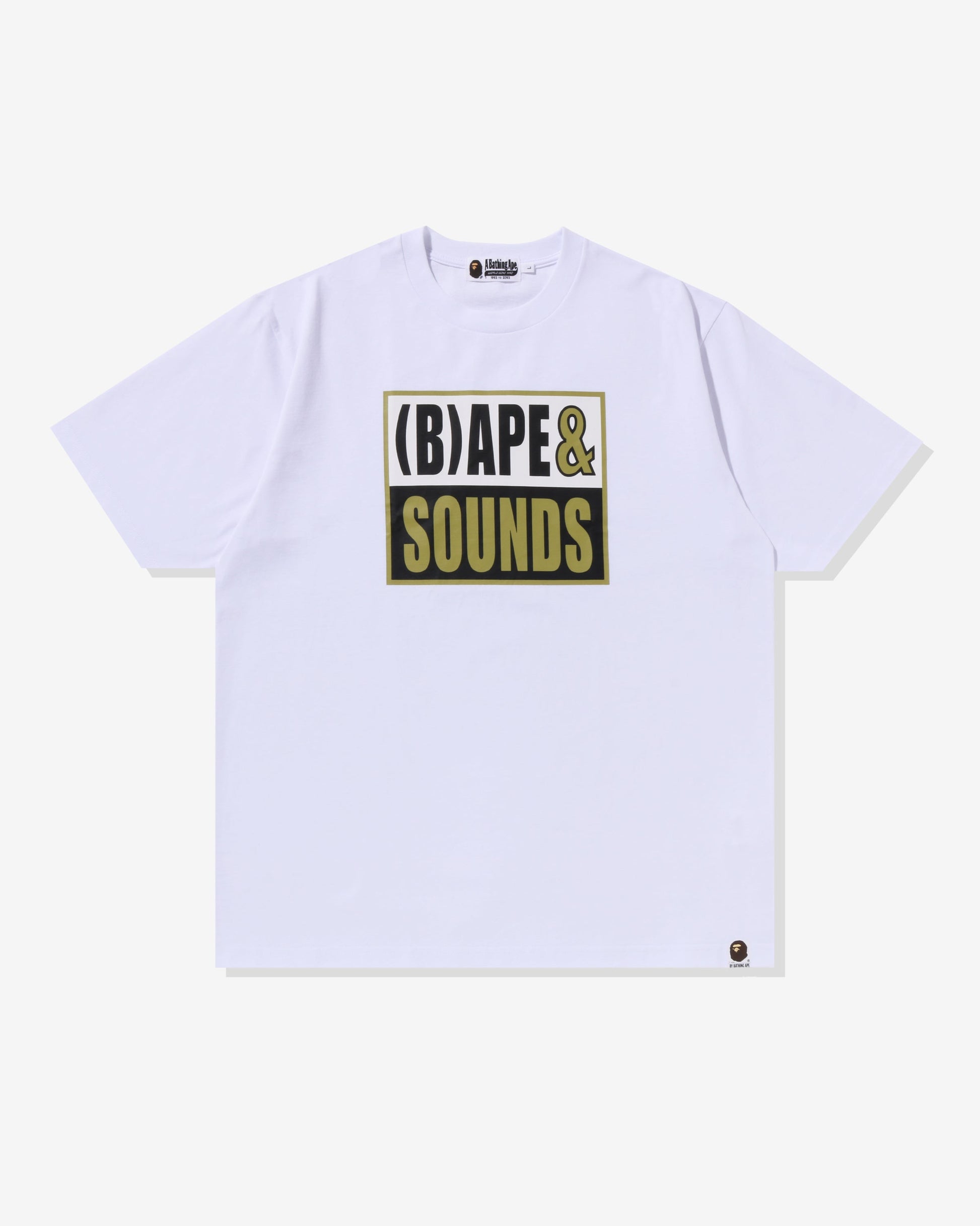 Undefeated Clothing - BAPE (B)APE SOUNDS LOGO TEE - WHITE