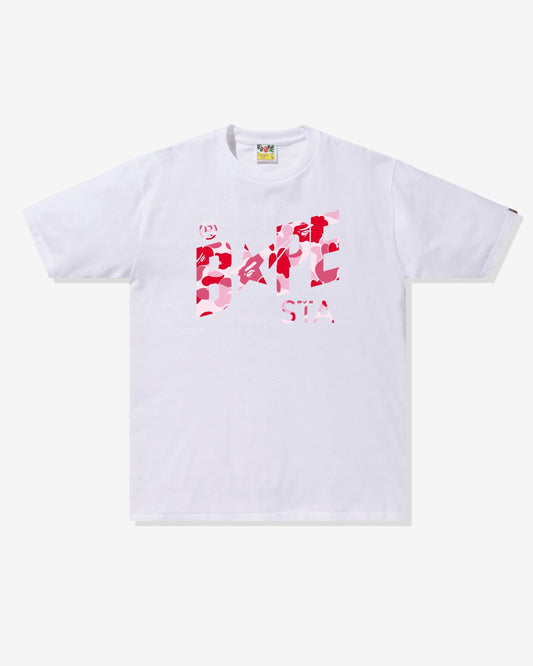 Undefeated Clothing - BAPE ABC CAMO BAPE STA LOGO TEE - WHITE