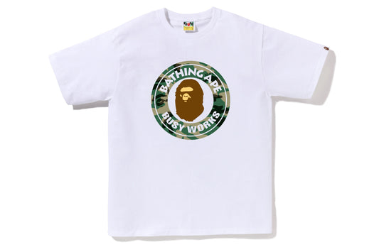 Undefeated Clothing - BAPE WOODLAND CAMO BUSY WORKS TEE - WHITE