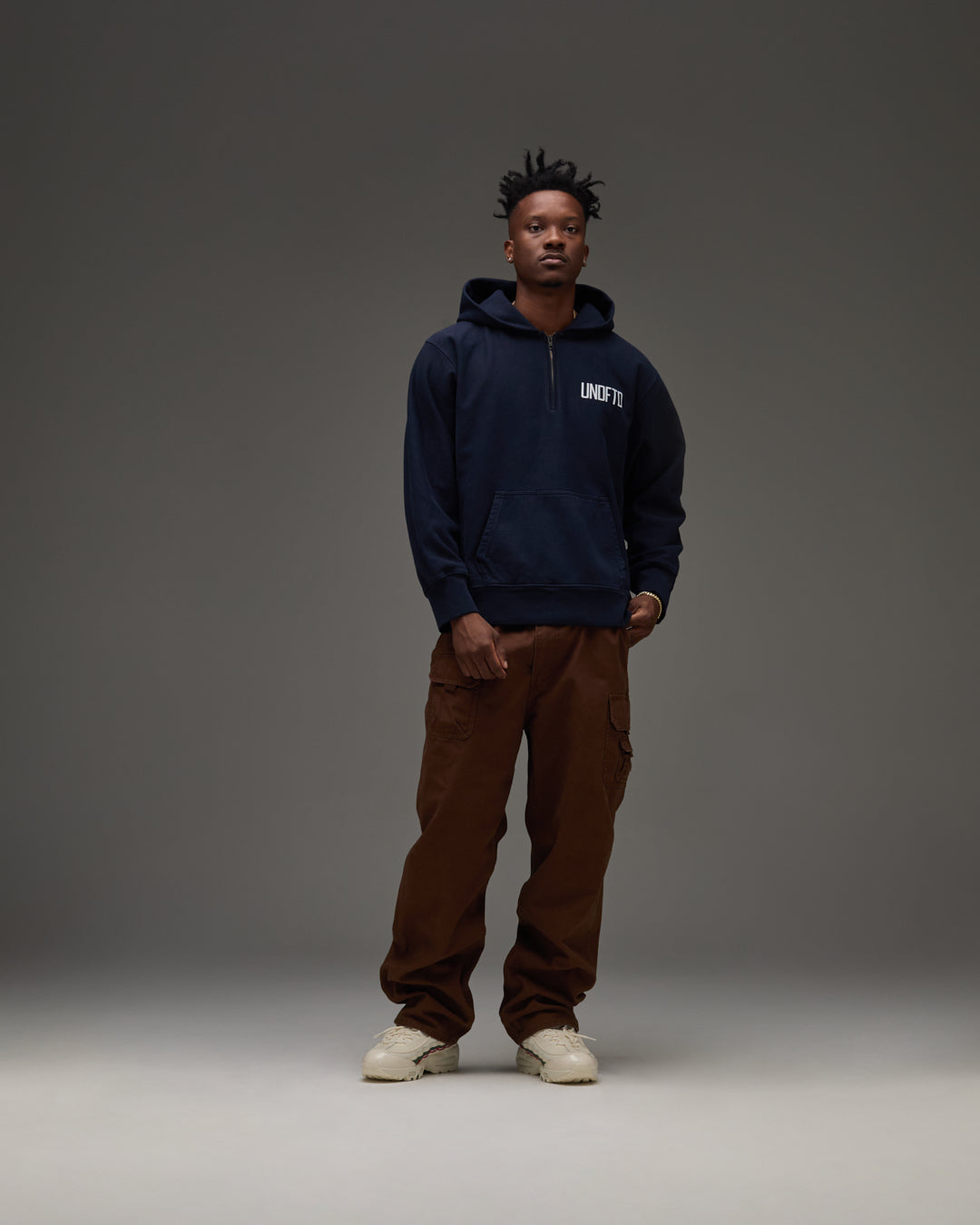 Undefeated Clothing - UNDEFEATED QUARTER ZIP PULLOVER HOOD