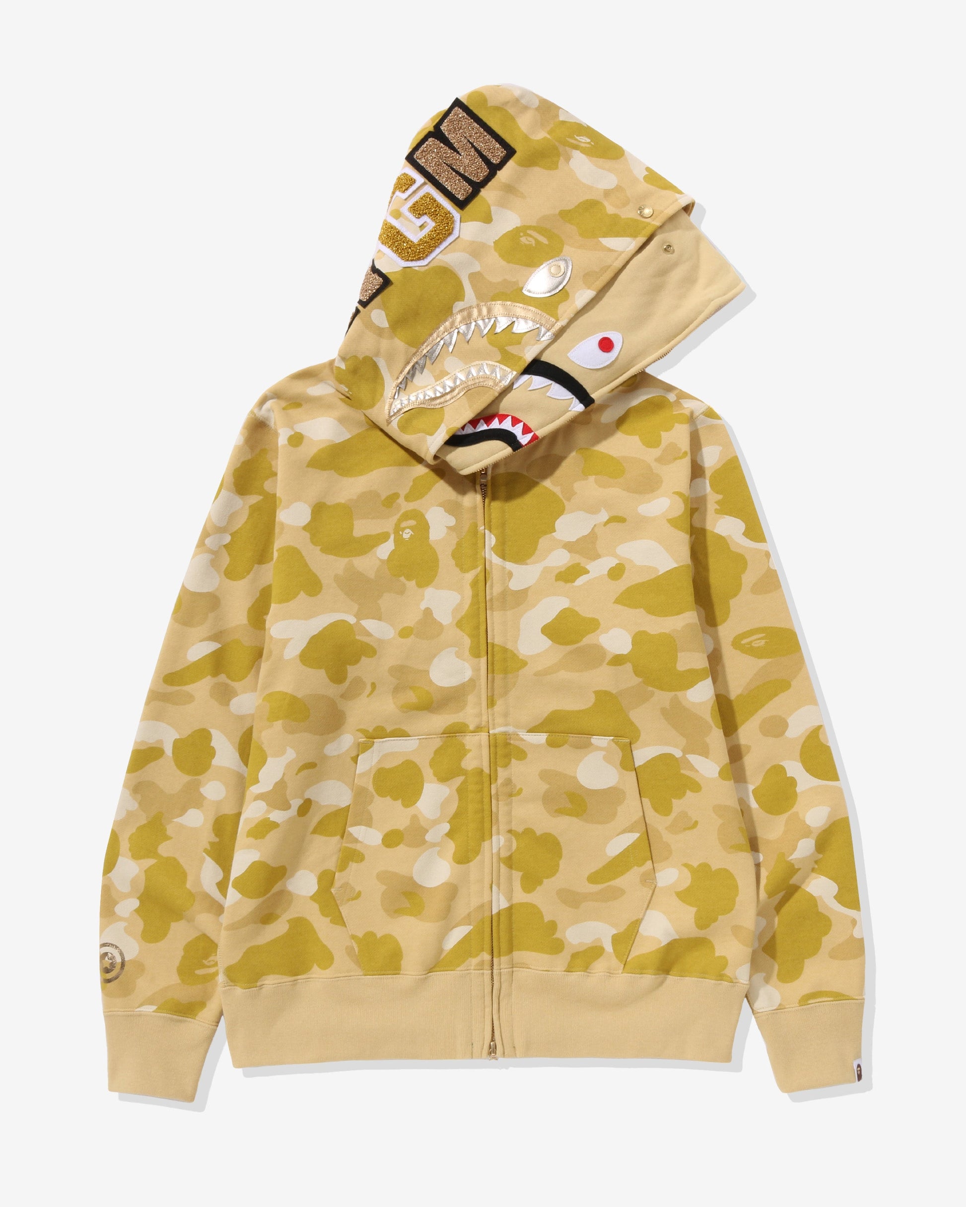 Undefeated Clothing - BAPE COLOR CAMO DOUBLE SHARK FULL ZIP HOODIE