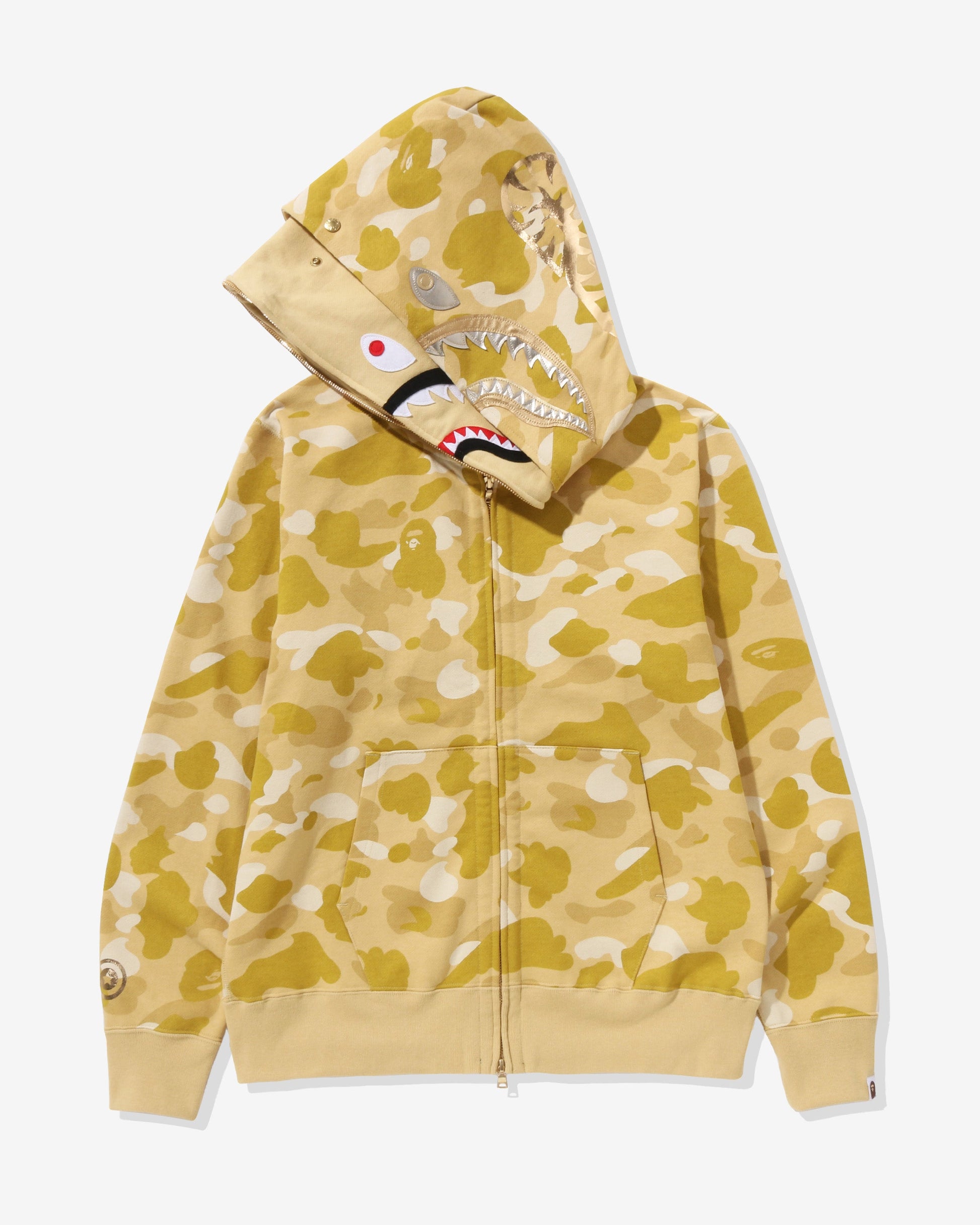 Undefeated Clothing - BAPE COLOR CAMO DOUBLE SHARK FULL ZIP HOODIE