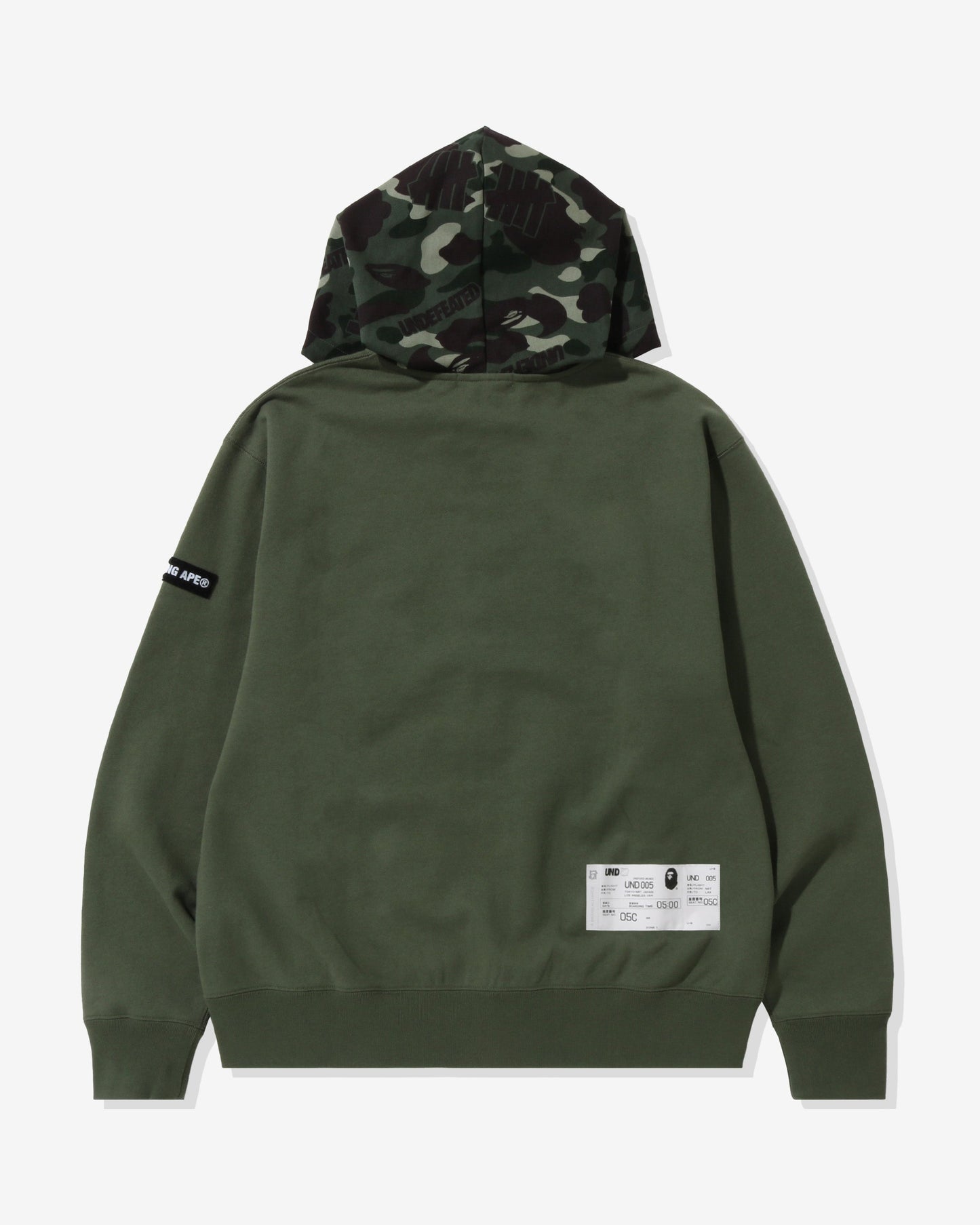 Undefeated Clothing - BAPE X UNDEFEATED COLOR CAMO RELAXED ZIP HOODIE