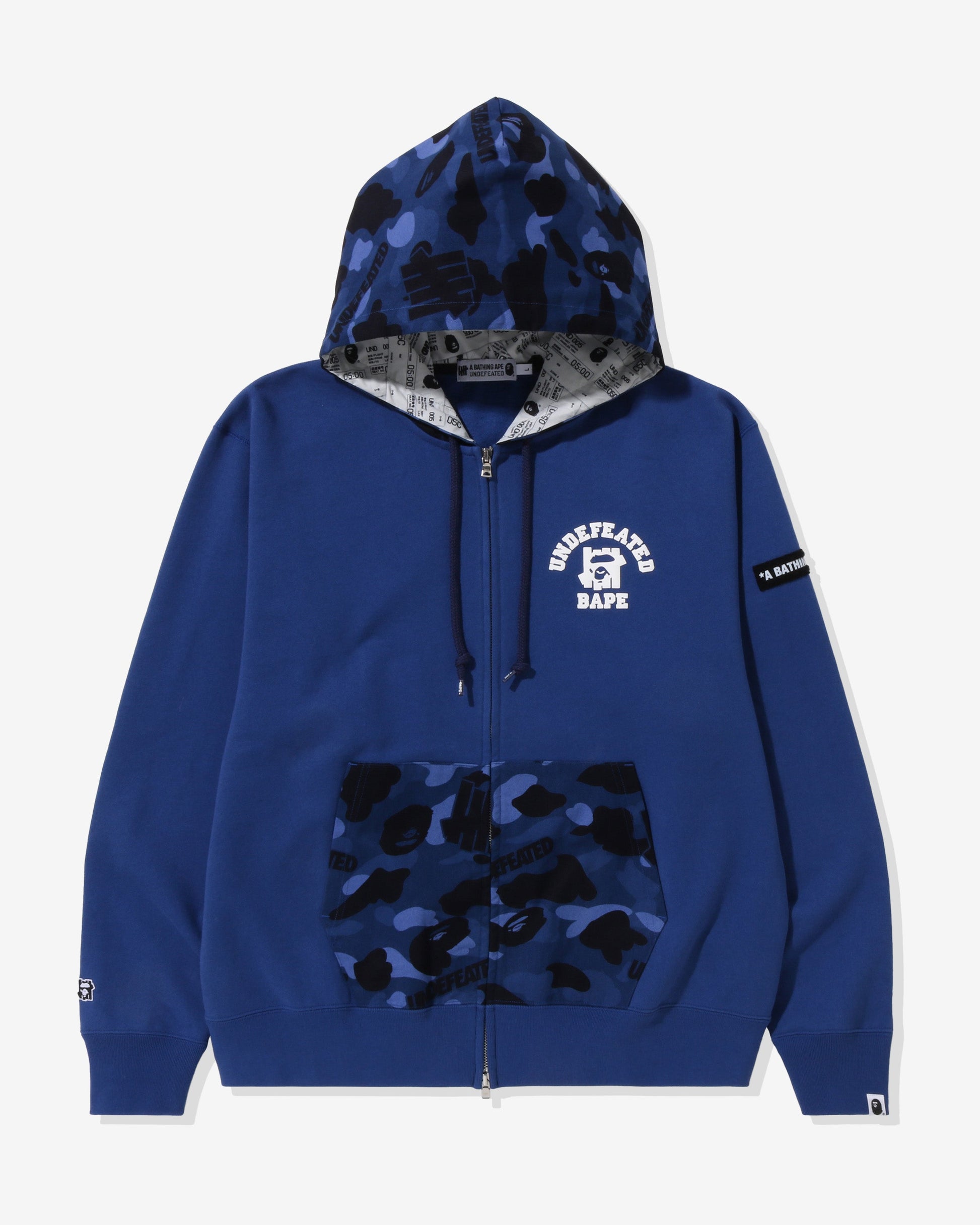 Undefeated Clothing - BAPE X UNDEFEATED COLOR CAMO RELAXED ZIP HOODIE