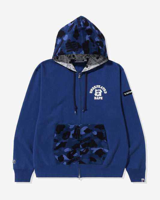 Undefeated Clothing - BAPE X UNDEFEATED COLOR CAMO RELAXED ZIP HOODIE