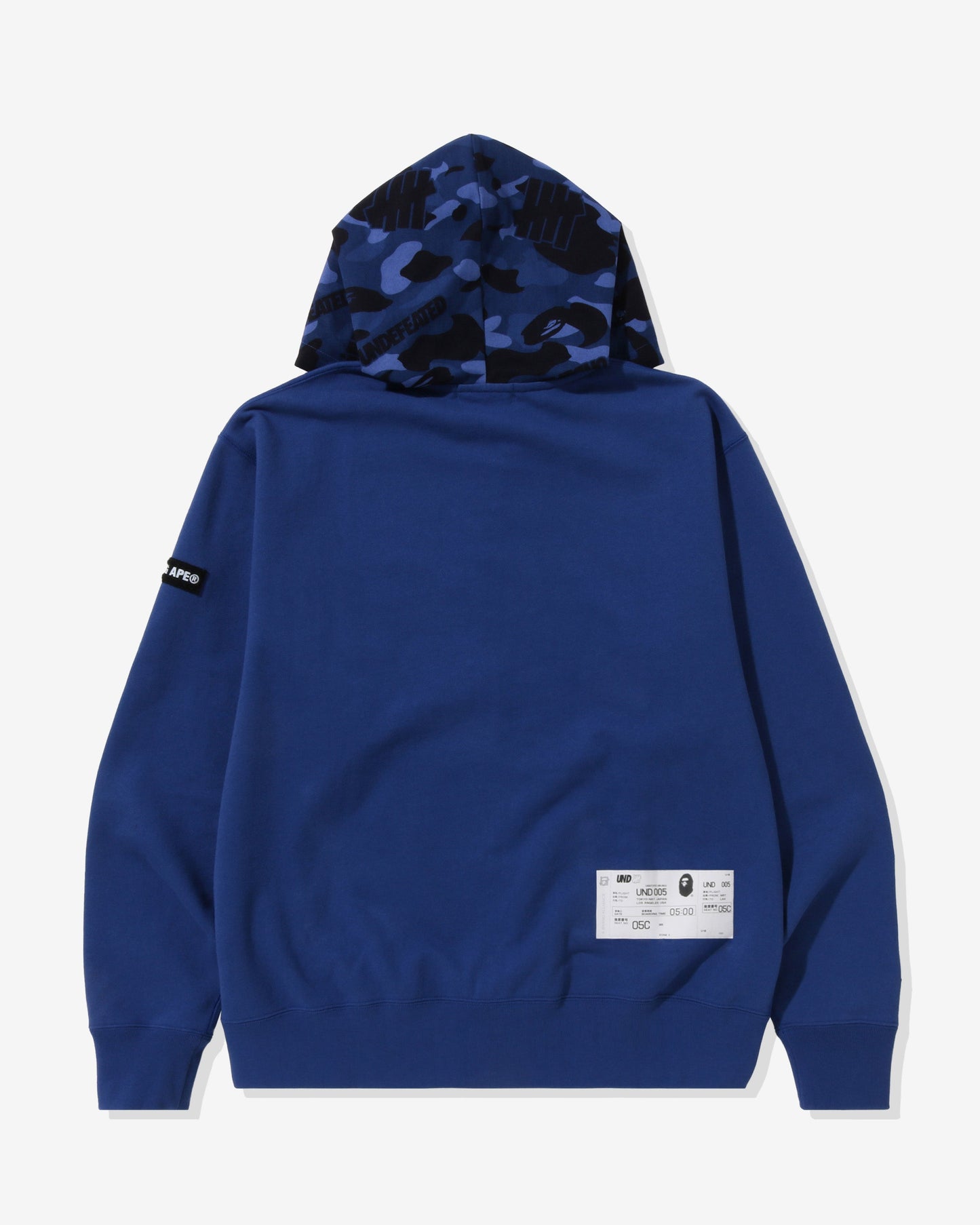 Undefeated Clothing - BAPE X UNDEFEATED COLOR CAMO RELAXED ZIP HOODIE