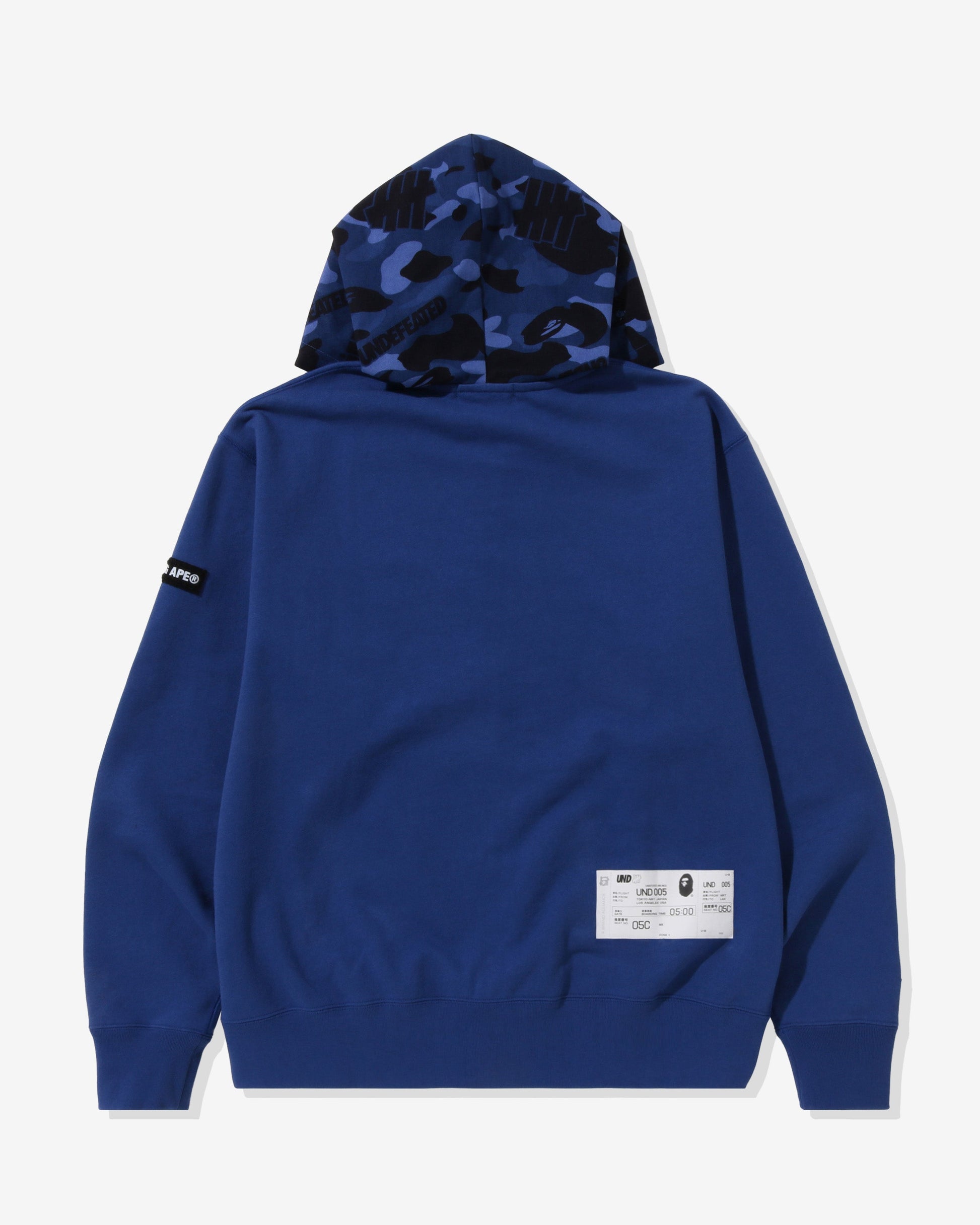 Undefeated Clothing - BAPE X UNDEFEATED COLOR CAMO RELAXED ZIP HOODIE