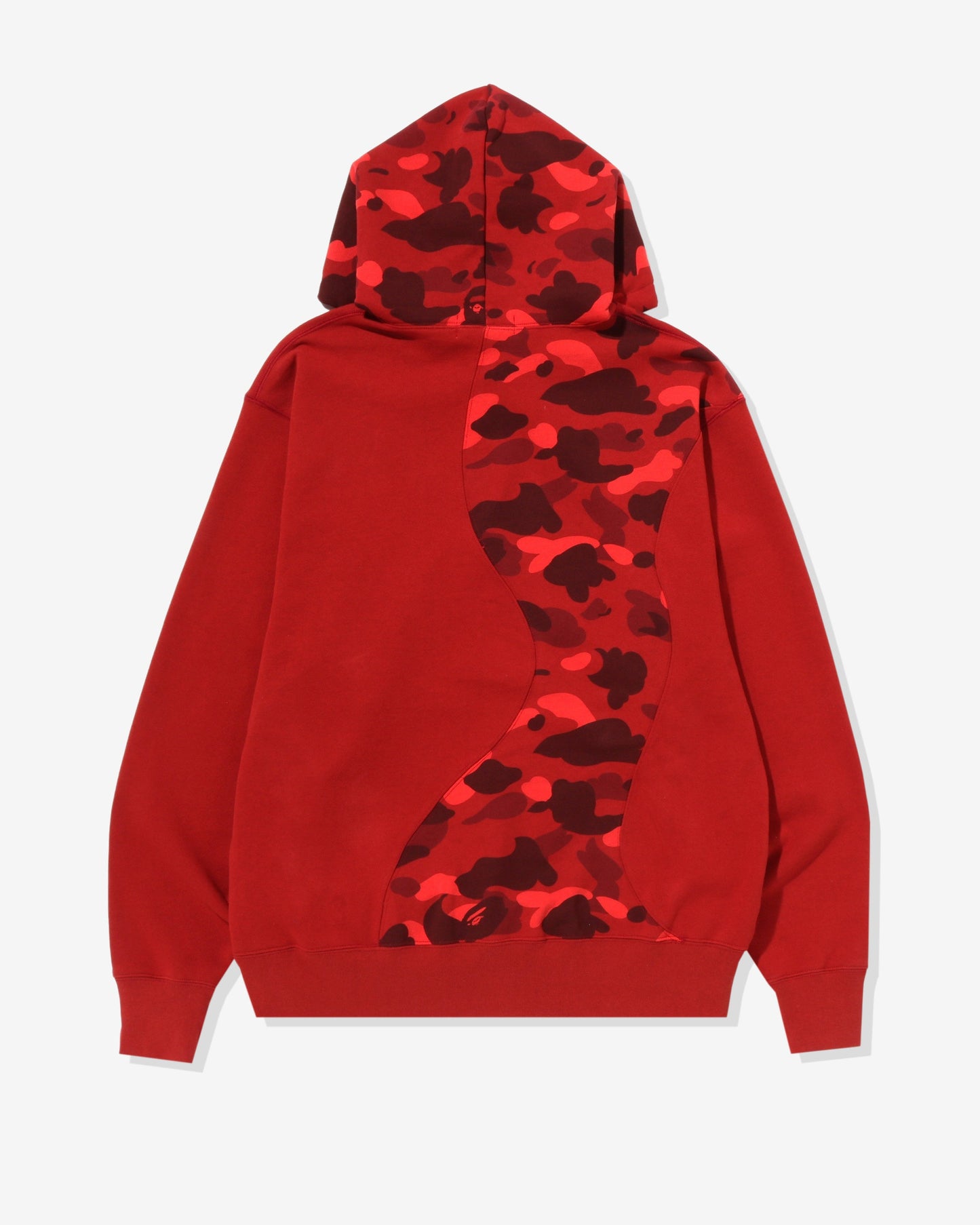 Undefeated Clothing - BAPE COLOR CAMO COLLEGE CUTTING RELAXED HOODIE - RED