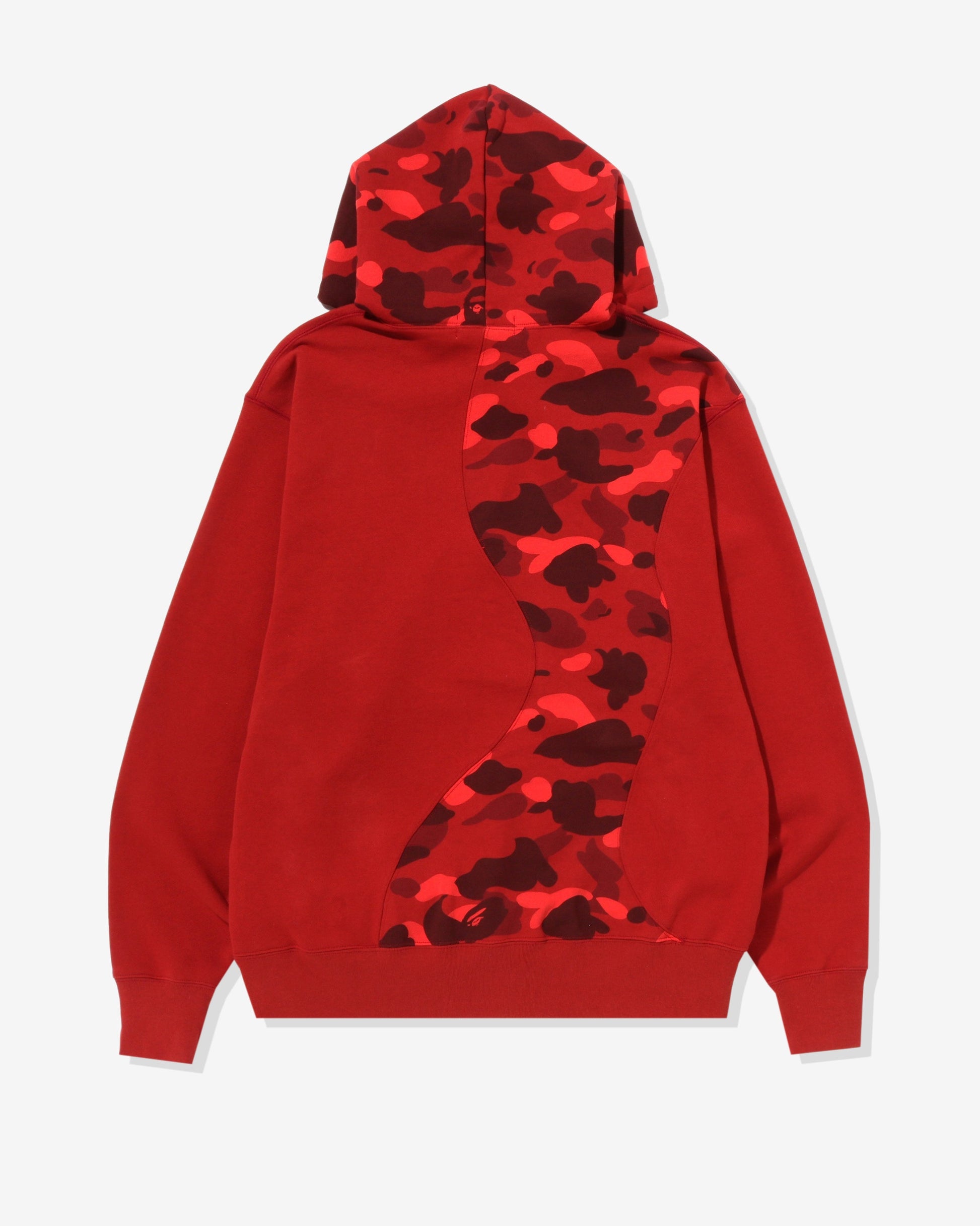 Undefeated Clothing - BAPE COLOR CAMO COLLEGE CUTTING RELAXED HOODIE - RED