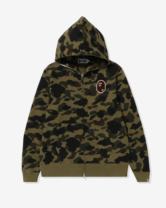 Undefeated Clothing - BAPE 1ST CAMO APE HEAD PATCHED FULL ZIP HOODIE