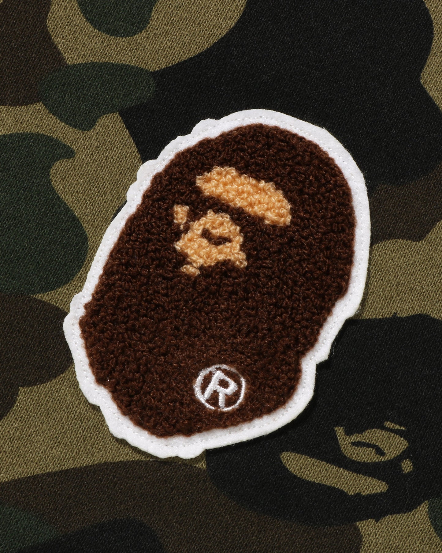 Undefeated Clothing - BAPE 1ST CAMO APE HEAD PATCHED FULL ZIP HOODIE