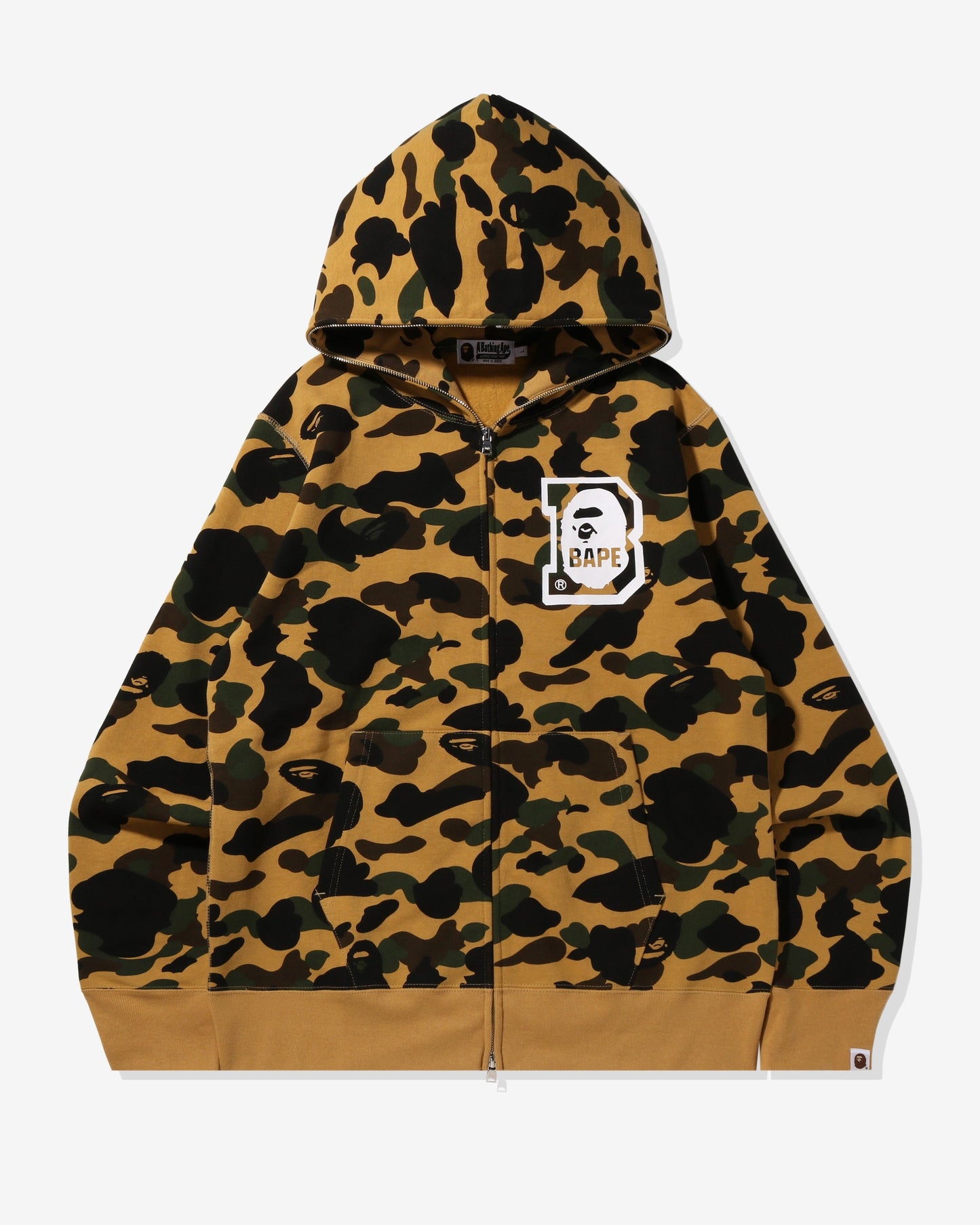 Undefeated Clothing - BAPE 1ST CAMO BAPE FULL ZIP HOODIE - YELLOW
