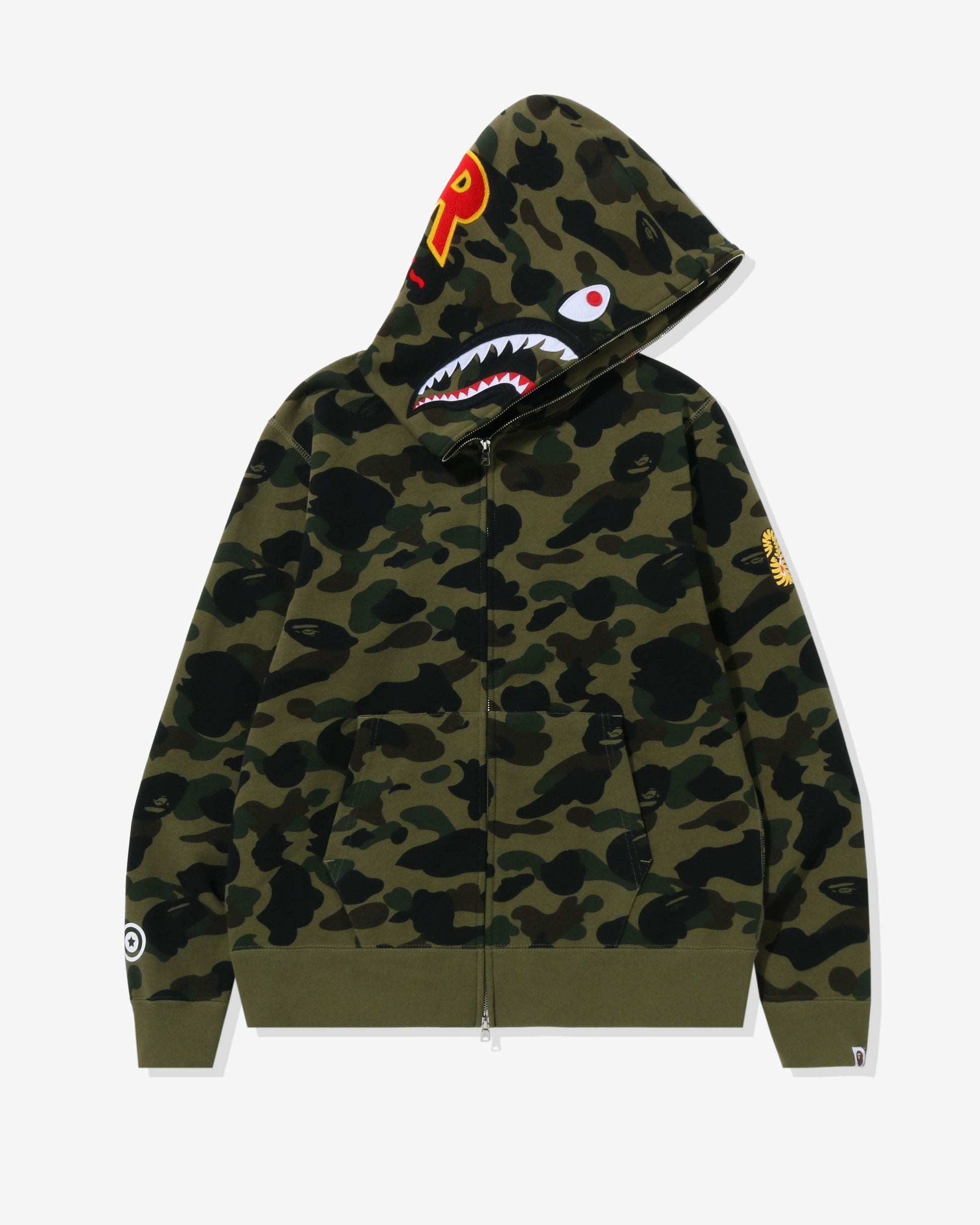 Undefeated Clothing - BAPE 1ST CAMO SHARK FULL ZIP HOODIE