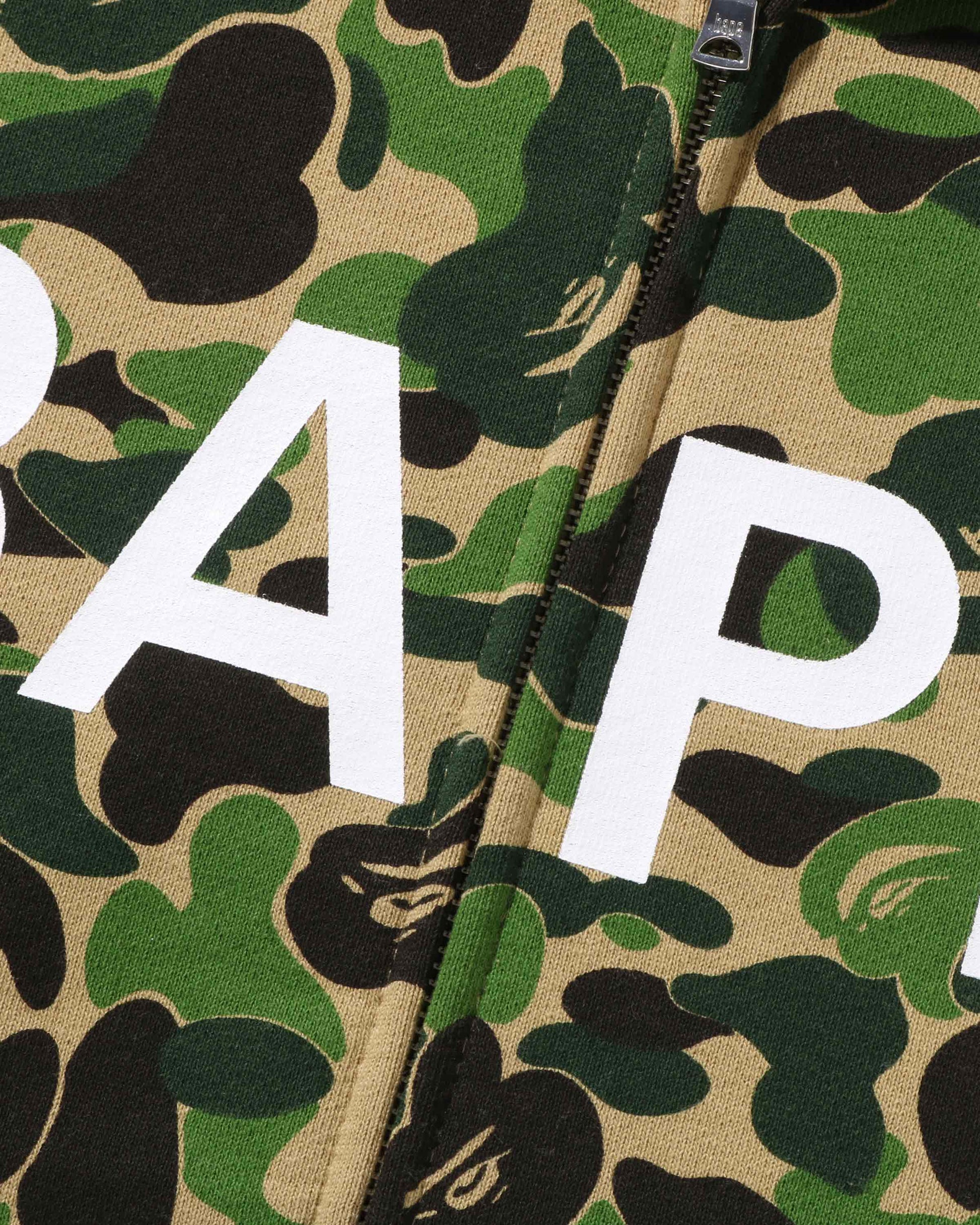 Undefeated Clothing - BAPE ABC CAMO BAPE FULL ZIP HOODIE - GREEN