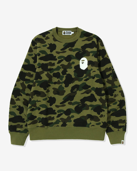 Undefeated Clothing - BAPE 1ST CAMO APE HEAD CREWNECK - GREEN