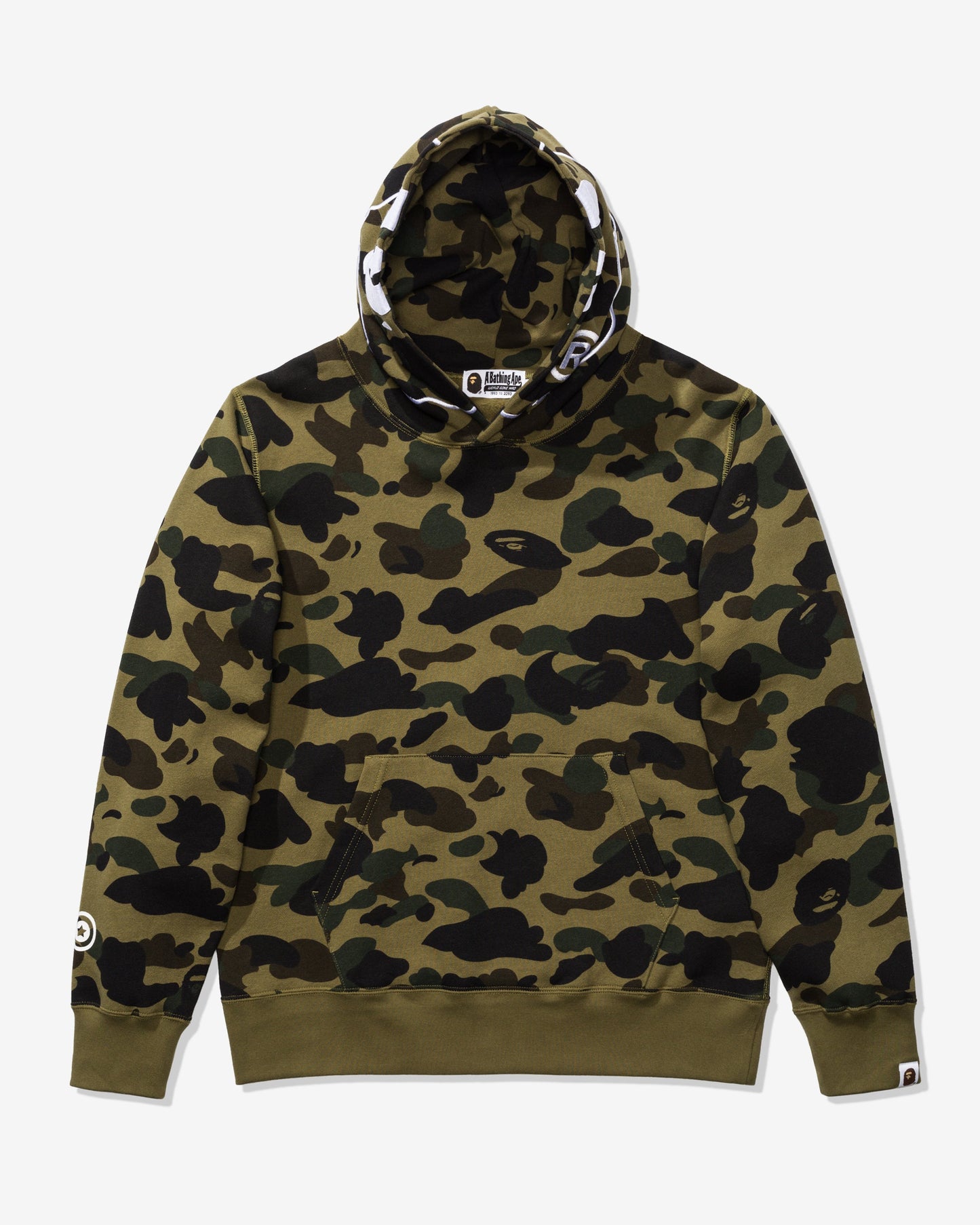 Undefeated Clothing - BAPE 1ST CAMO 2ND APE PULLOVER HOODIE - GREEN