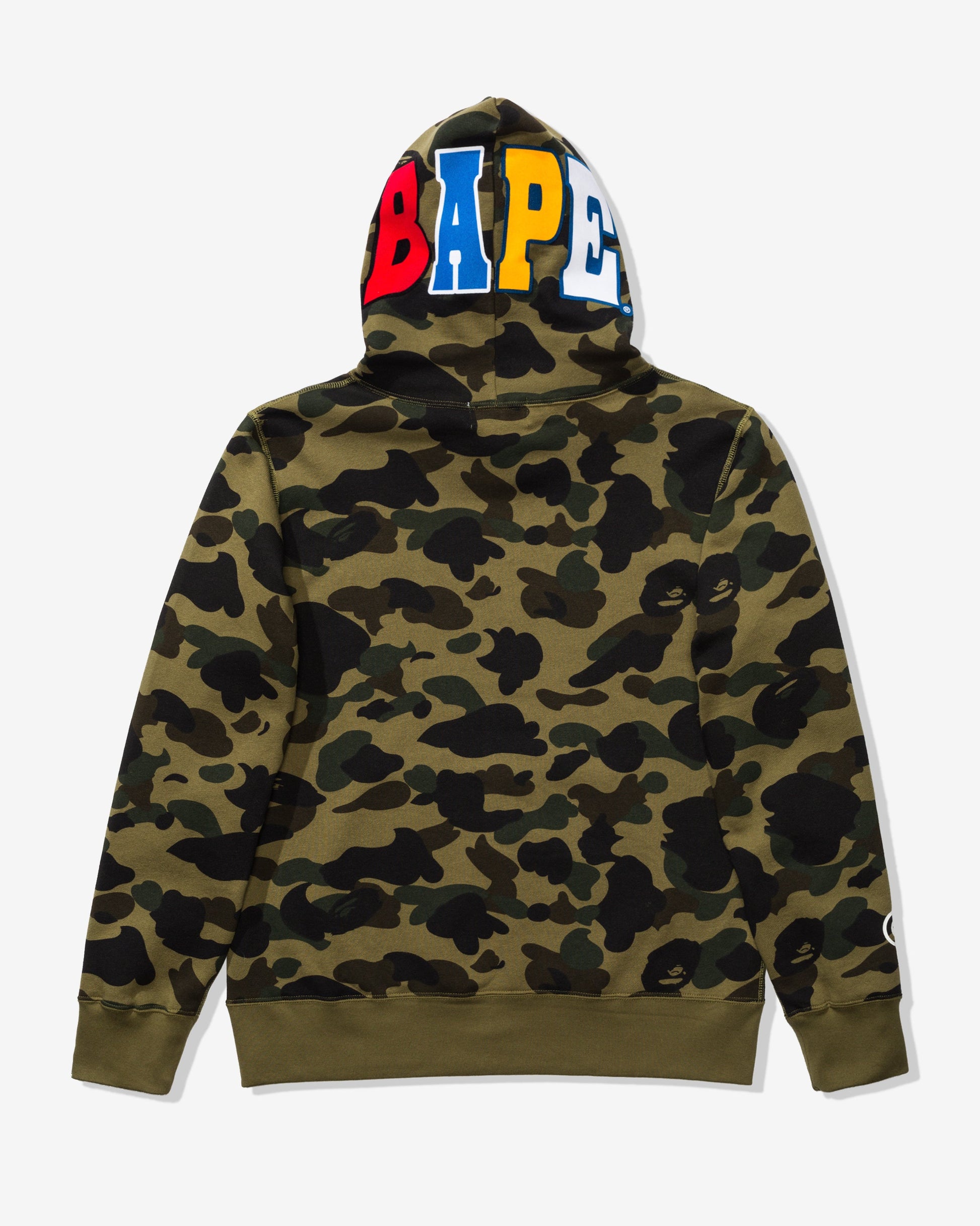 Undefeated Clothing - BAPE 1ST CAMO 2ND APE PULLOVER HOODIE - GREEN