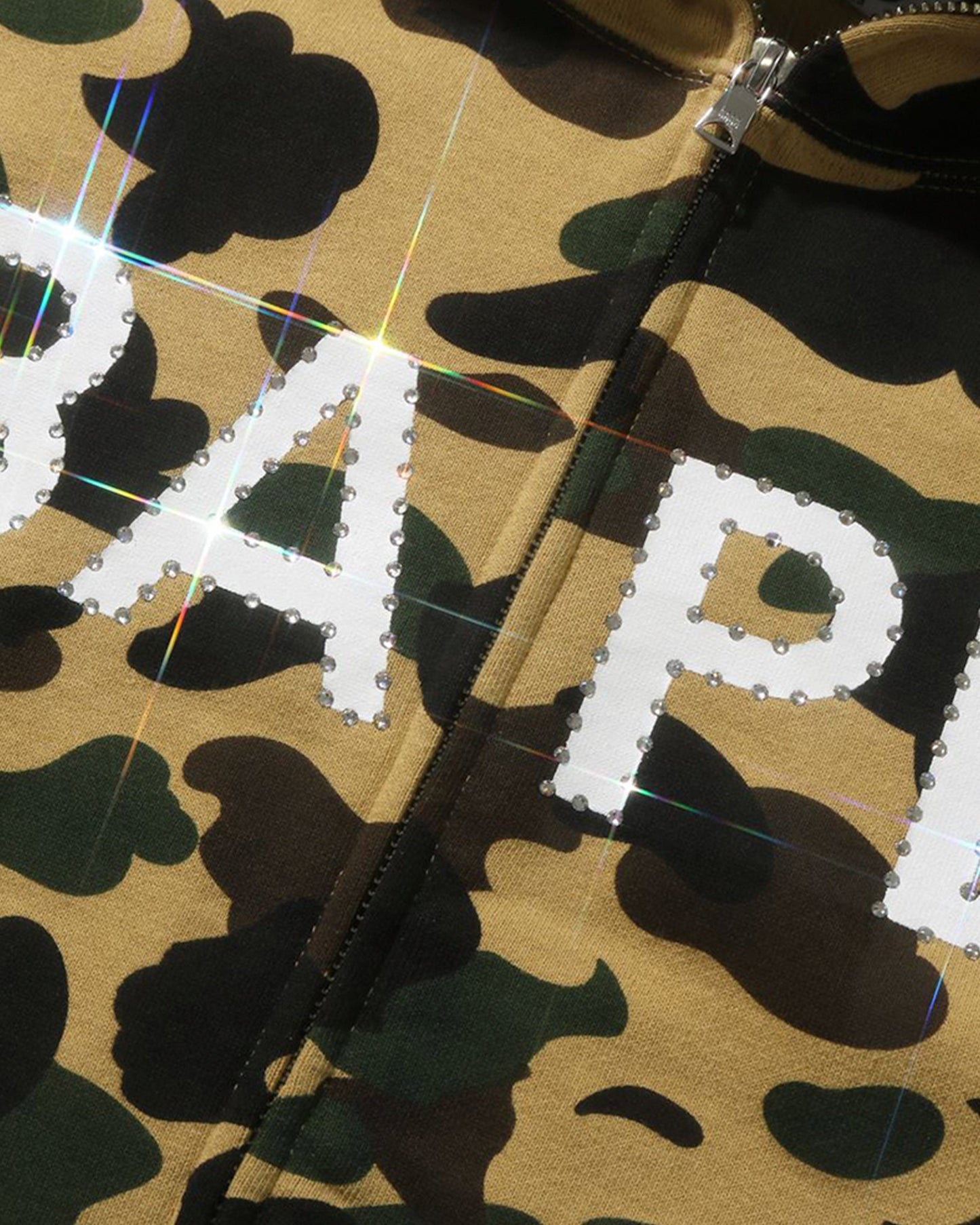 Undefeated Clothing - BAPE 1ST CAMO CRYSTAL STONE FULL ZIP HOODIE