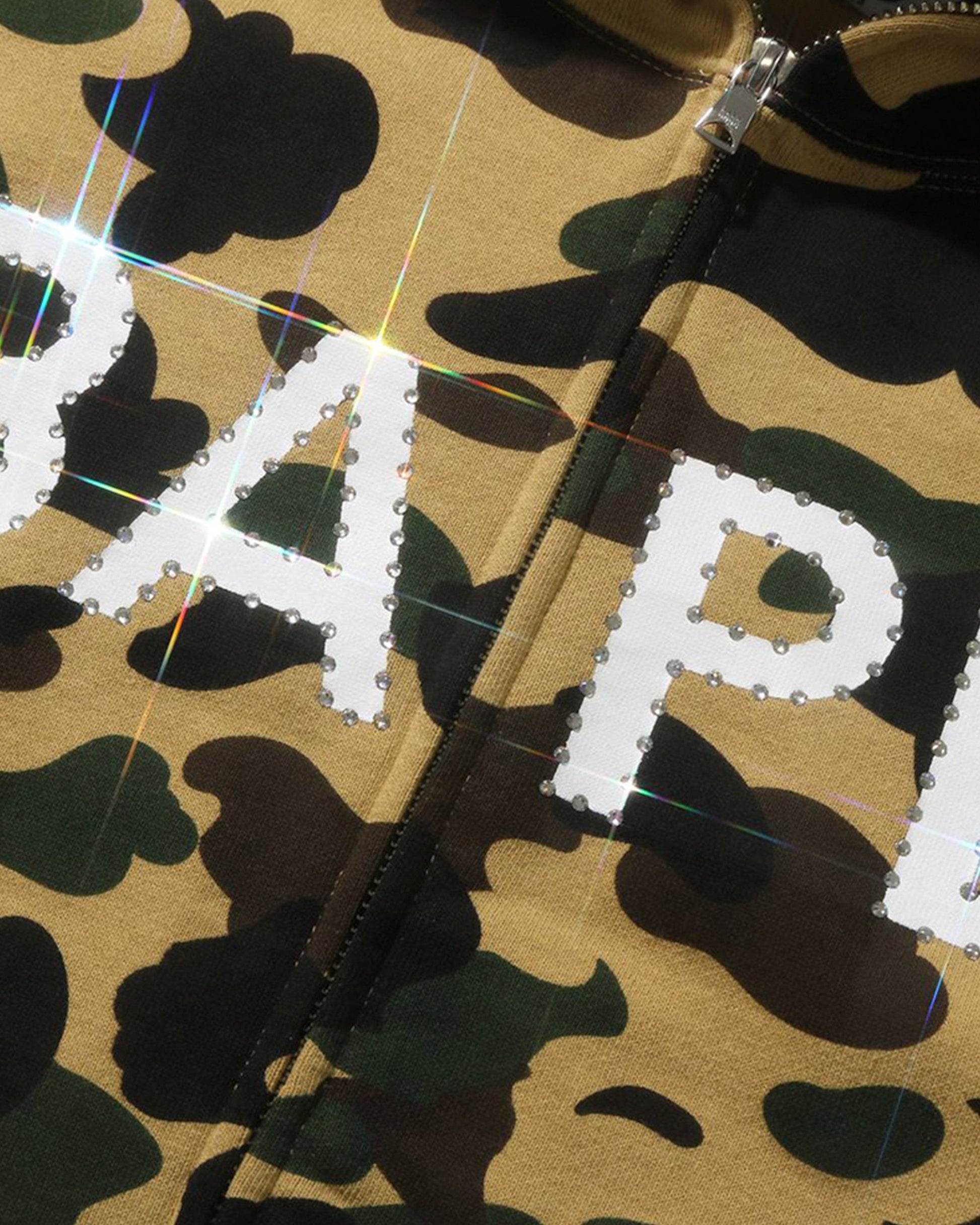 Undefeated Clothing - BAPE 1ST CAMO CRYSTAL STONE FULL ZIP HOODIE