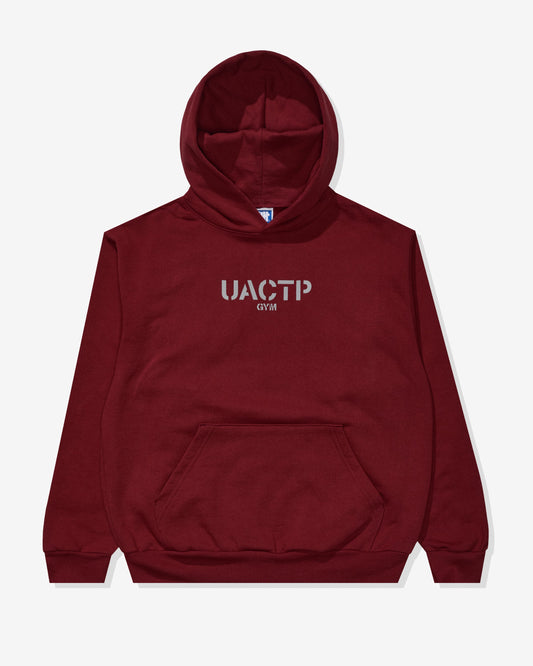 Undefeated Clothing - UACTP STENCIL GYM PULLOVER HOOD - BURGUNDY