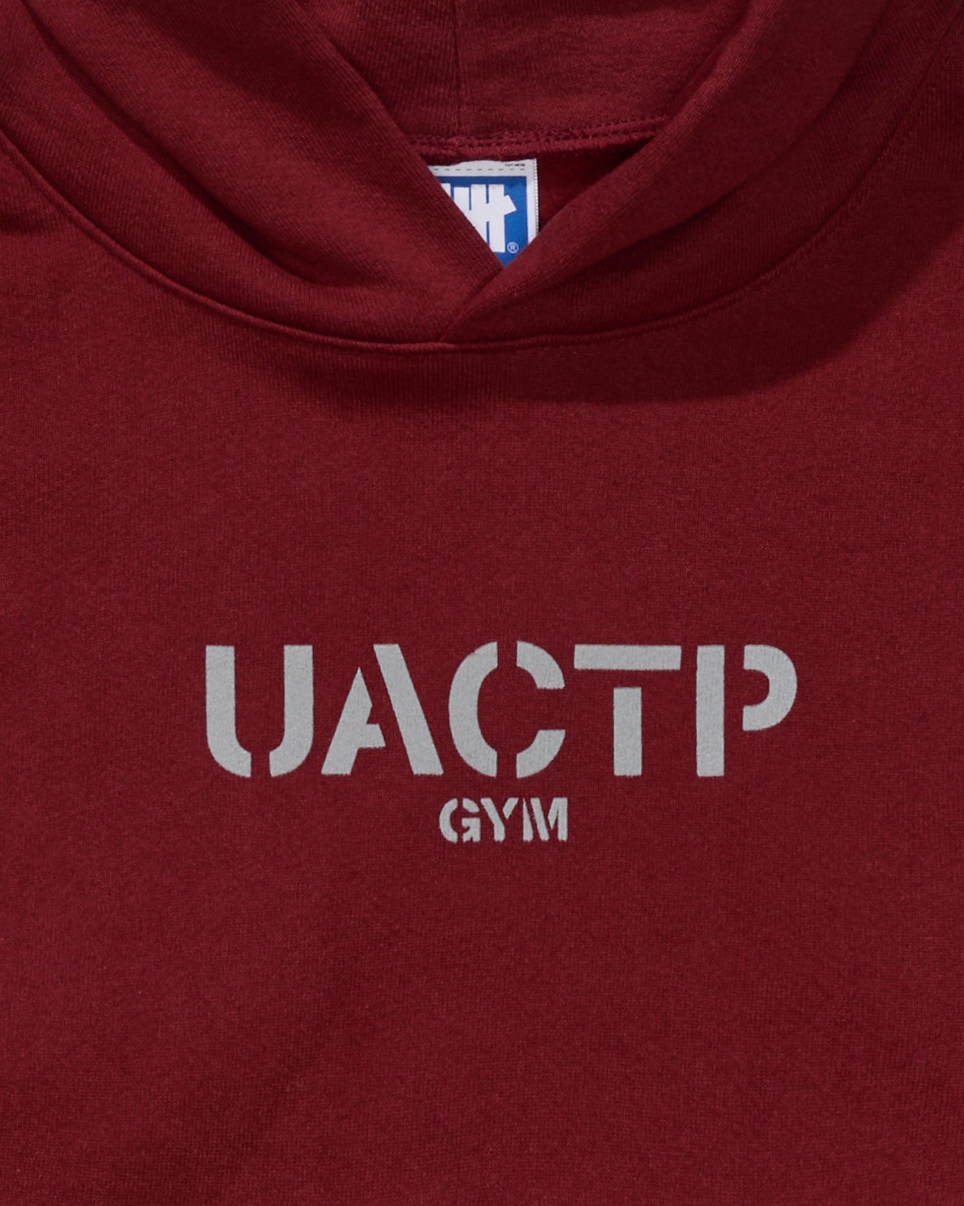 Undefeated Clothing - UACTP STENCIL GYM PULLOVER HOOD - BURGUNDY