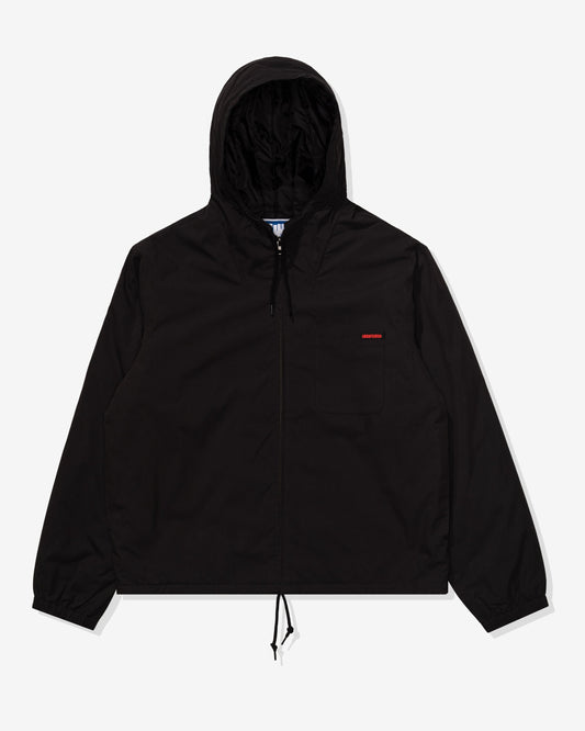 Undefeated Clothing - UNDEFEATED HOODED LIGHTWEIGHT WOVEN JACKET - BLACK