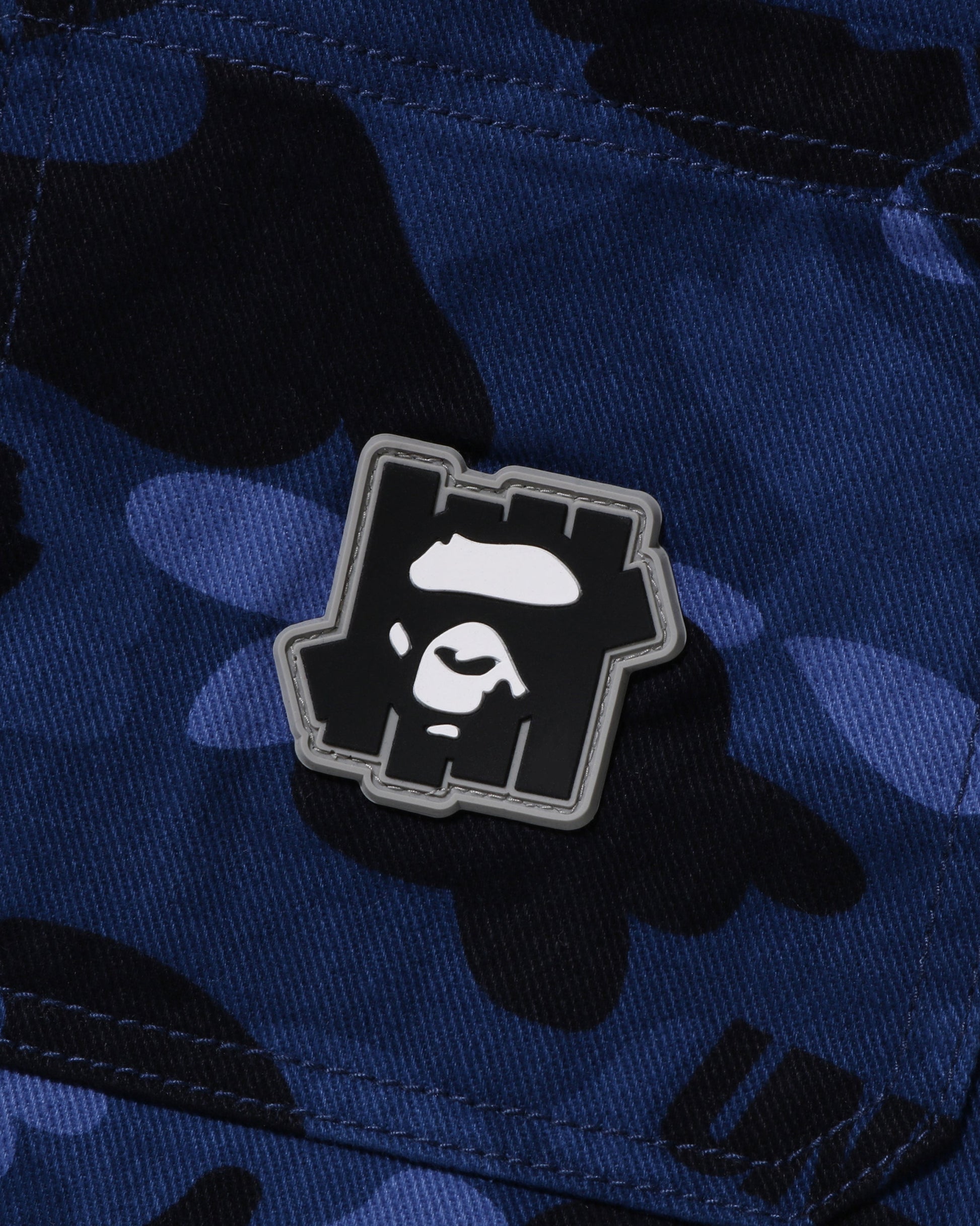 Undefeated Clothing - BAPE X UNDEFEATED COLOR CAMO FLANNEL JACKET - NAVY