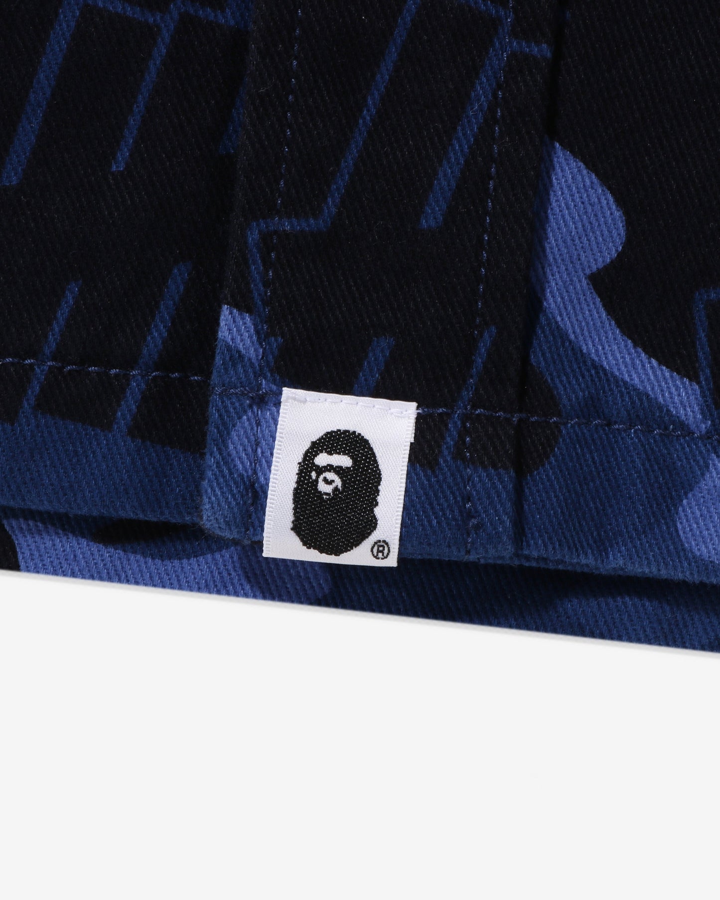 Undefeated Clothing - BAPE X UNDEFEATED COLOR CAMO FLANNEL JACKET - NAVY